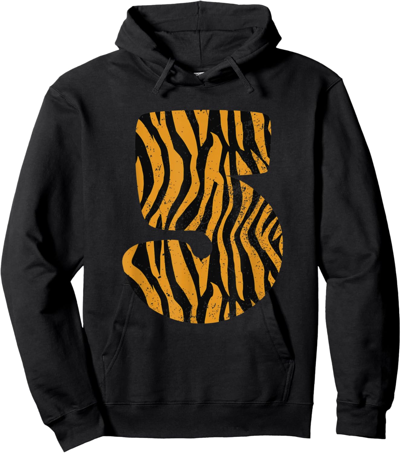 5 Years Old Tiger Themed - Tiger 5th Birthday Party Hoodie - Hoodie | Black