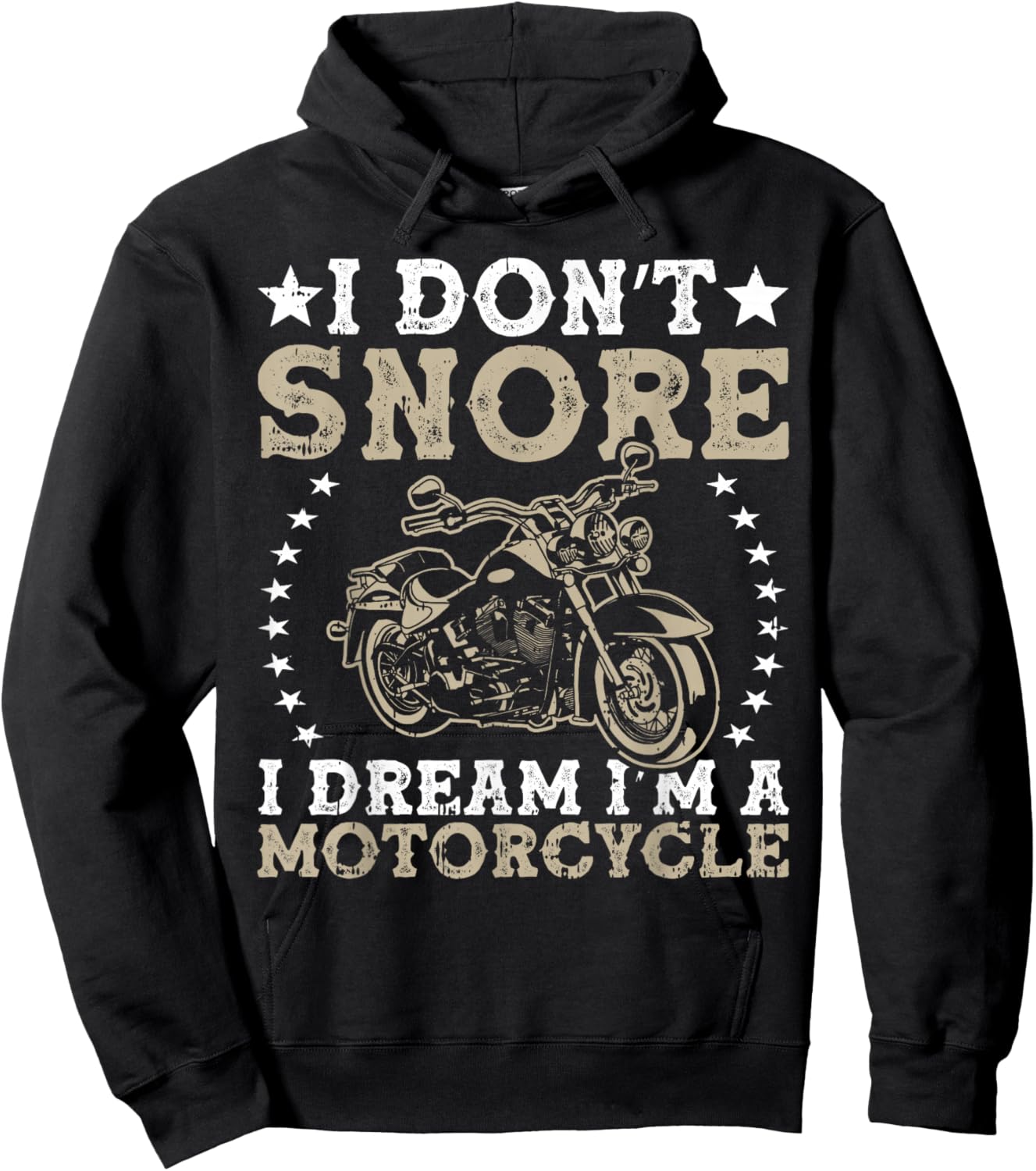 I Don't Snore I Dream I'm A Motorcycle Rider Enthusiast Hoodie - Hoodie | Black