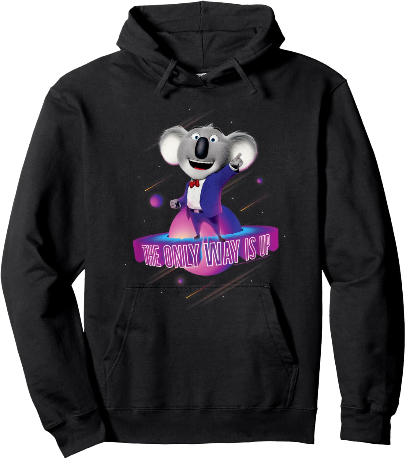 Sing 2 Buster Moon Retro Shooting Stars Hoodie - Hoodie | Black