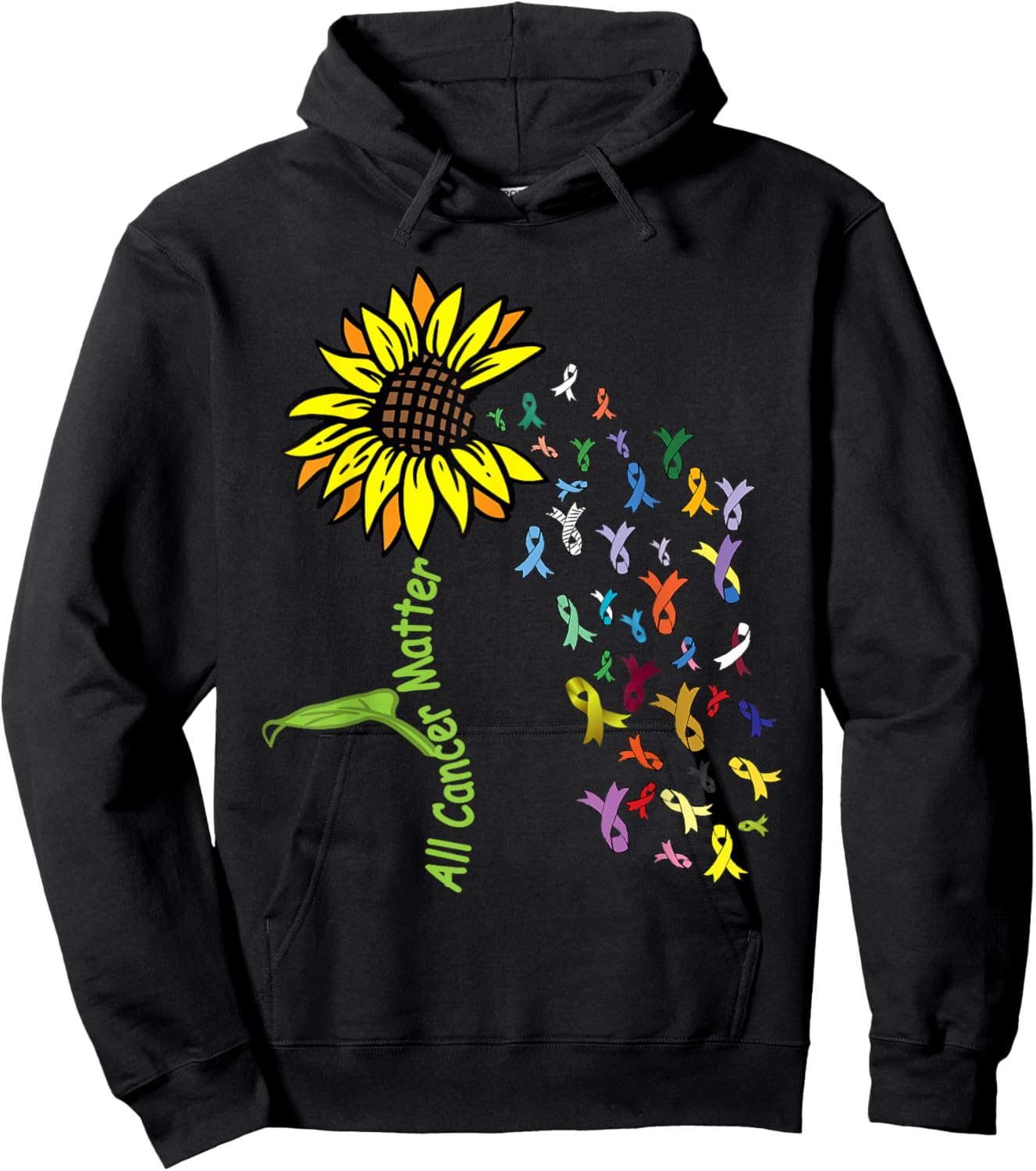 All Cancer Matters Awareness Day Ribbon Hoodie - Hoodie | Black