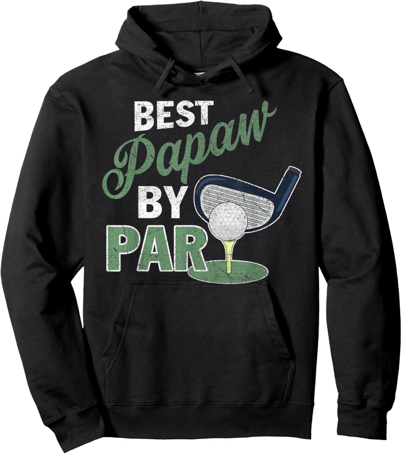 Best Papaw by Par Father's Day Golf Sports Hoodie - Hoodie | Black