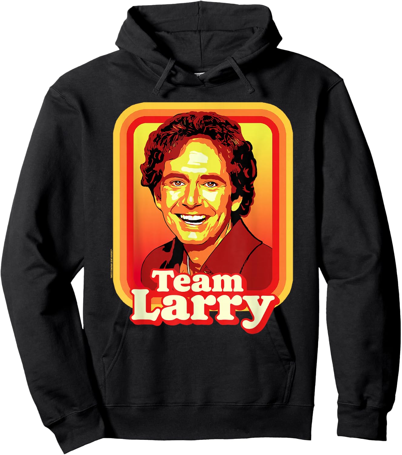 Team Larry! Retro Three's Company Vintage Hoodie - Hoodie | Black