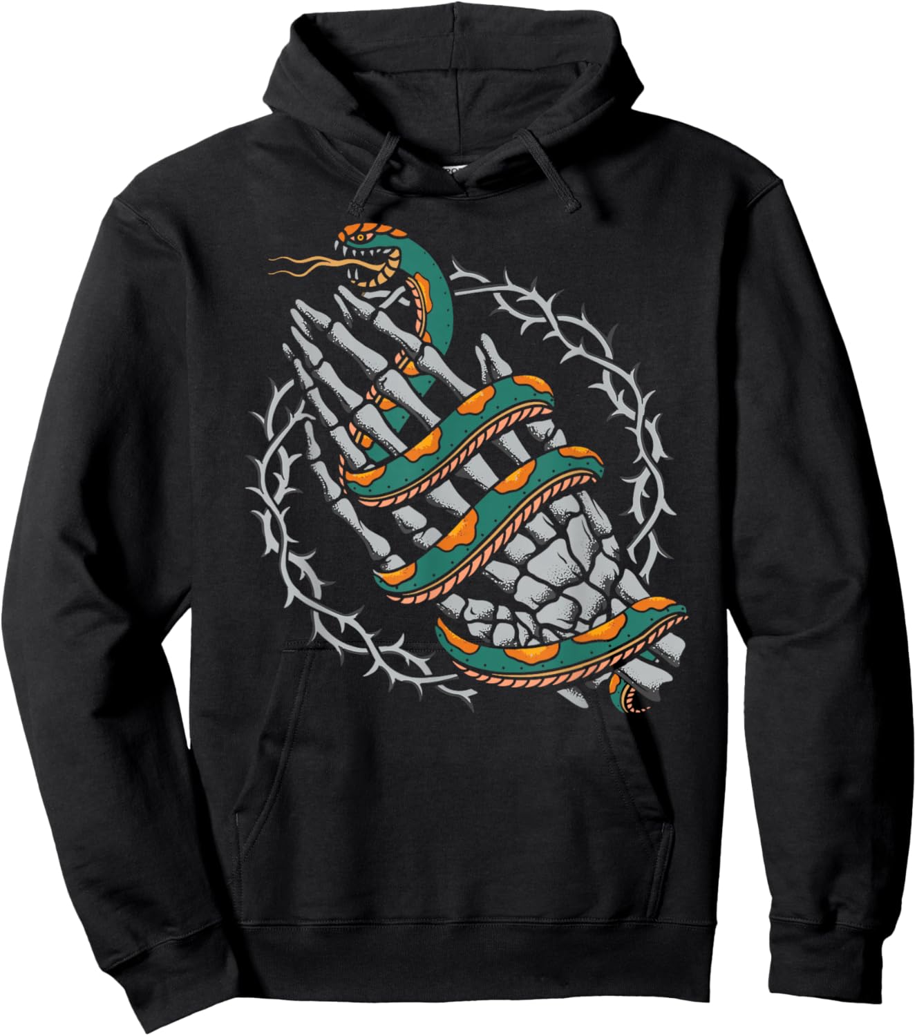Praying Hands Old School Inked American Traditional Tattoo Hoodie - Hoodie | Black