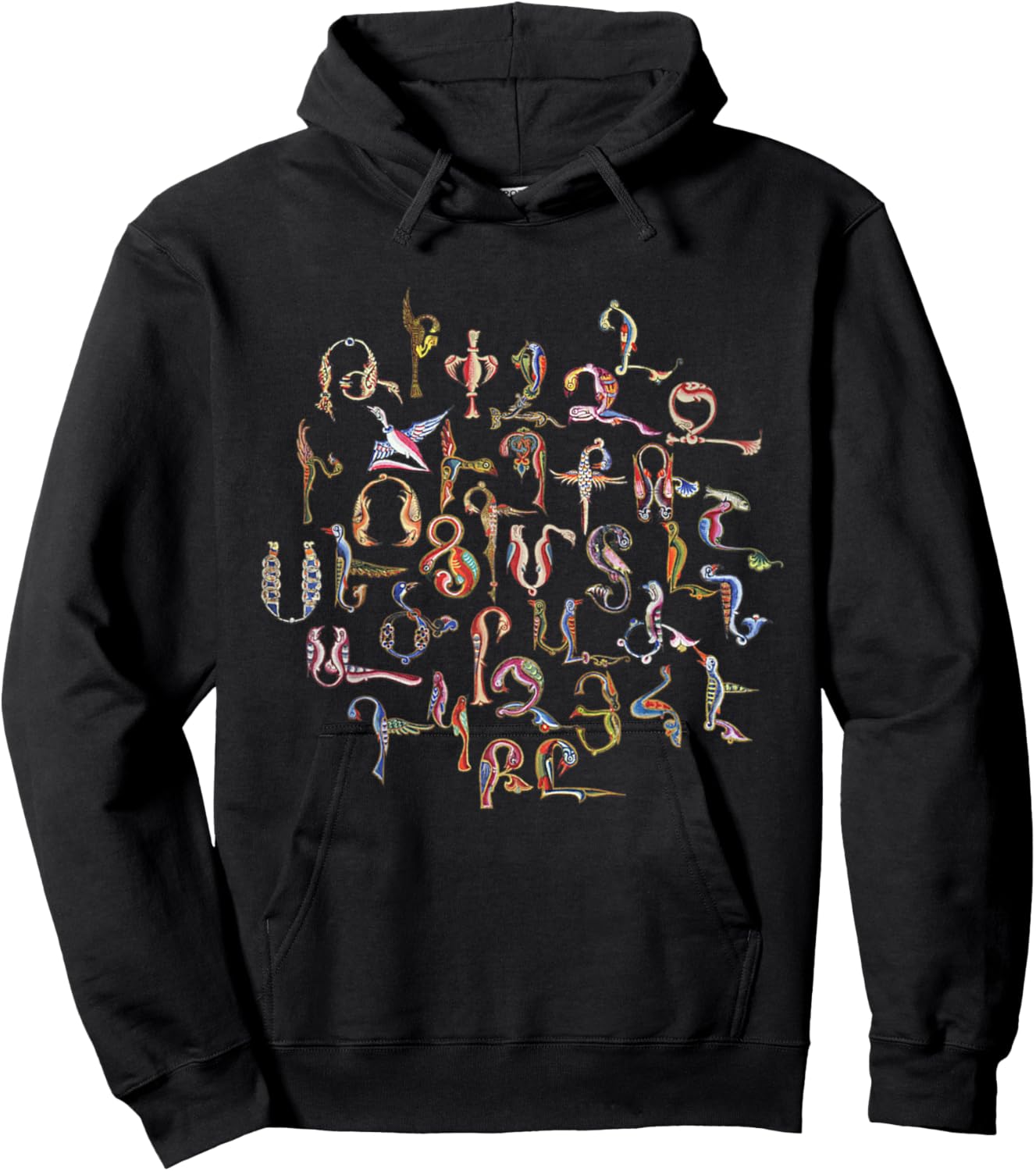 Armenian Alphabet Birds Armenia Symbols Hoodie - Hoodie | Black