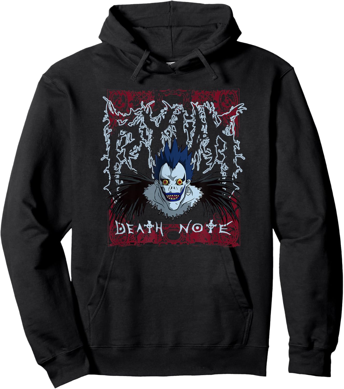 Death Note Heavy Metal Shinigami Ryuk Anime Hoodie - Hoodie | Black