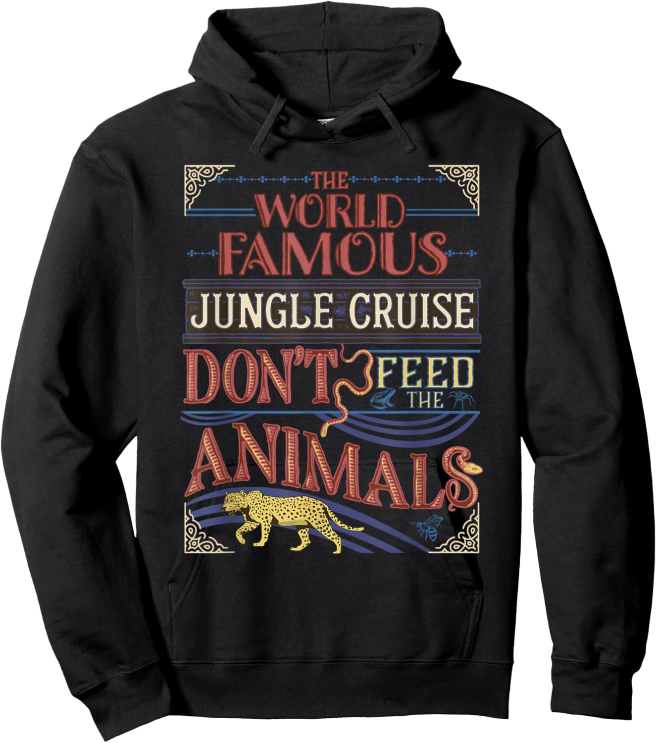 Disney Jungle Cruise World Famous Don't Feed The Animals V2 Hoodie - Hoodie | Black