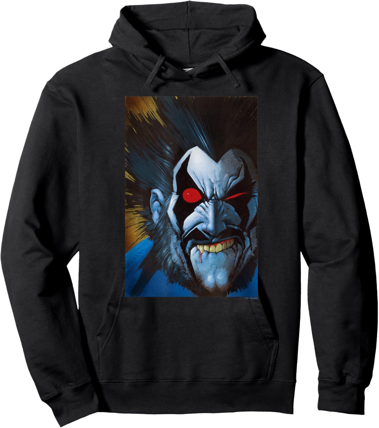 DC Comics Batman Lobo Big Face Portrait Hoodie - Hoodie | Black