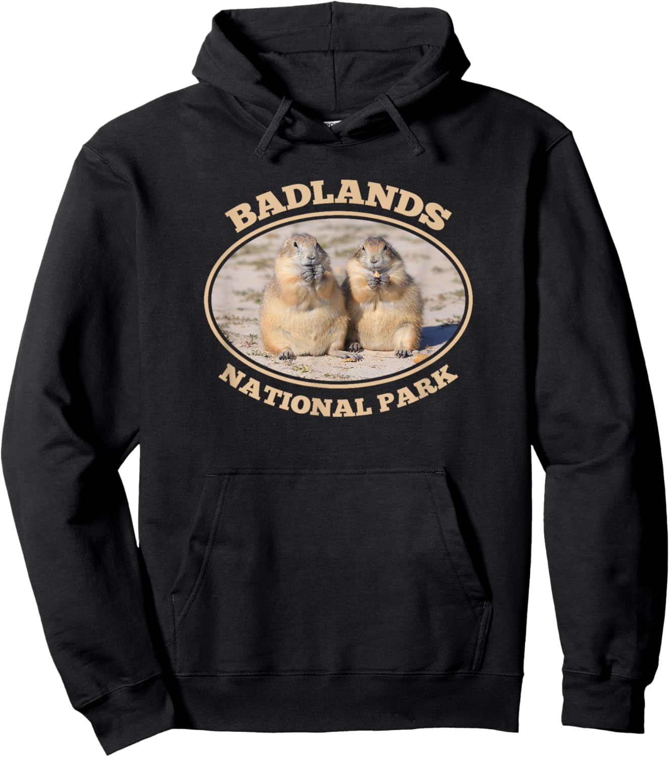 Badlands National Park Prairie Dogs South Dakota Souvenir Hoodie - Hoodie | Black