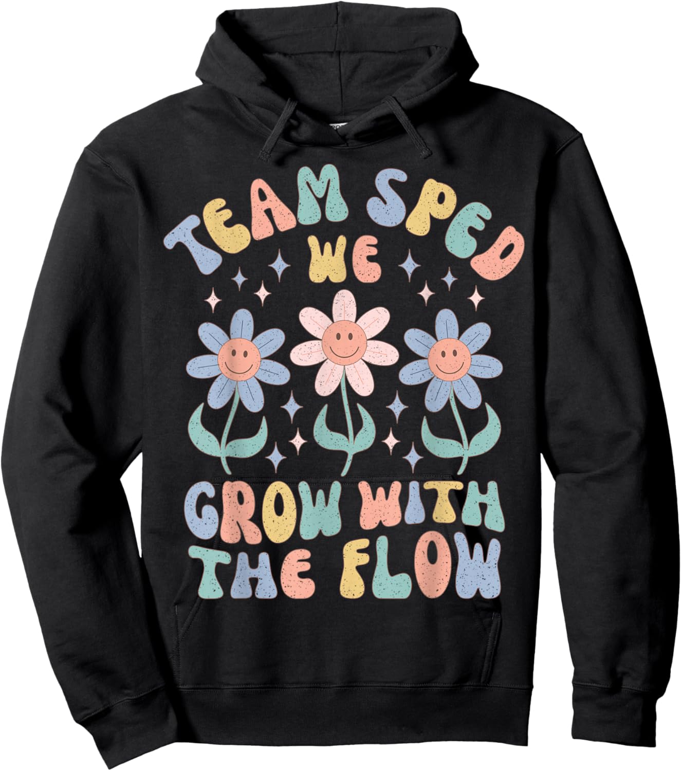 Special Ed Teacher Appreciation Team SPED Grow with The Flow Hoodie - Hoodie | Black