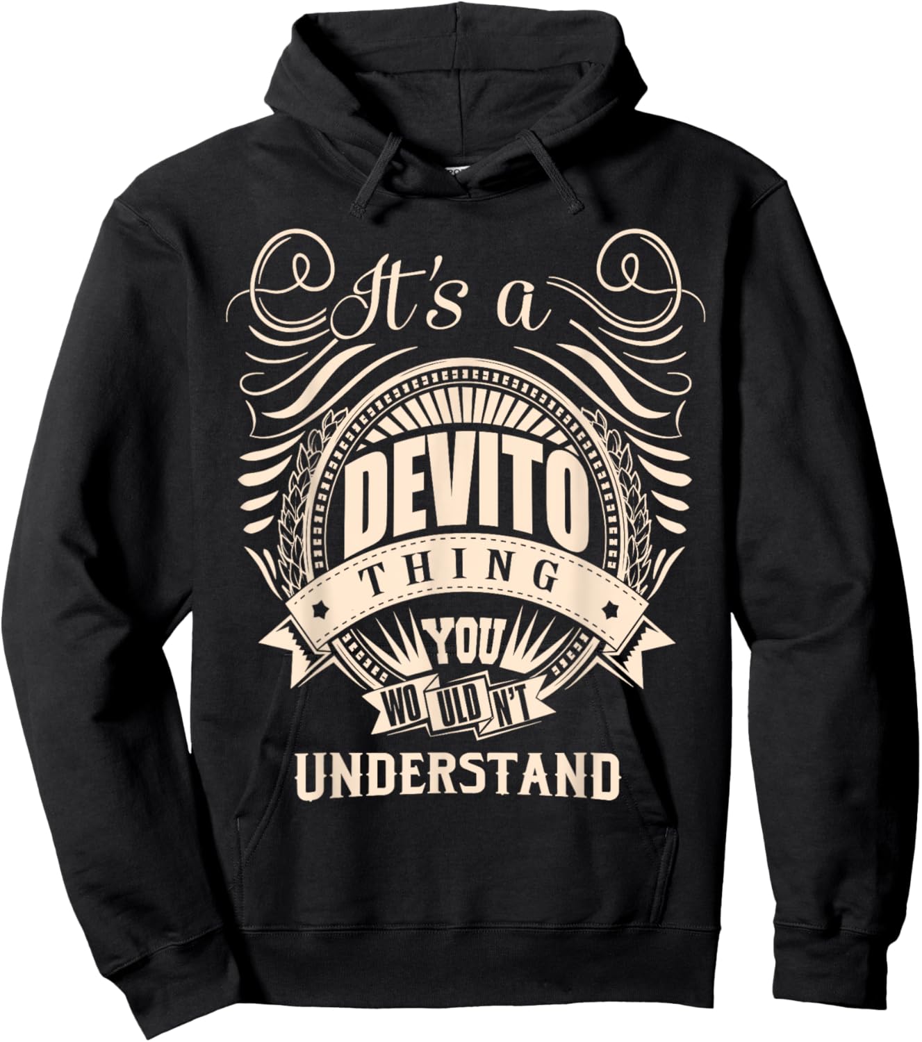 DEVITO FAMILY IDEA GIFTS It is a DEVITO Thing You Wouldn't Understand Humorous for Kids, , Black, Small Hoodie - Hoodie | Black