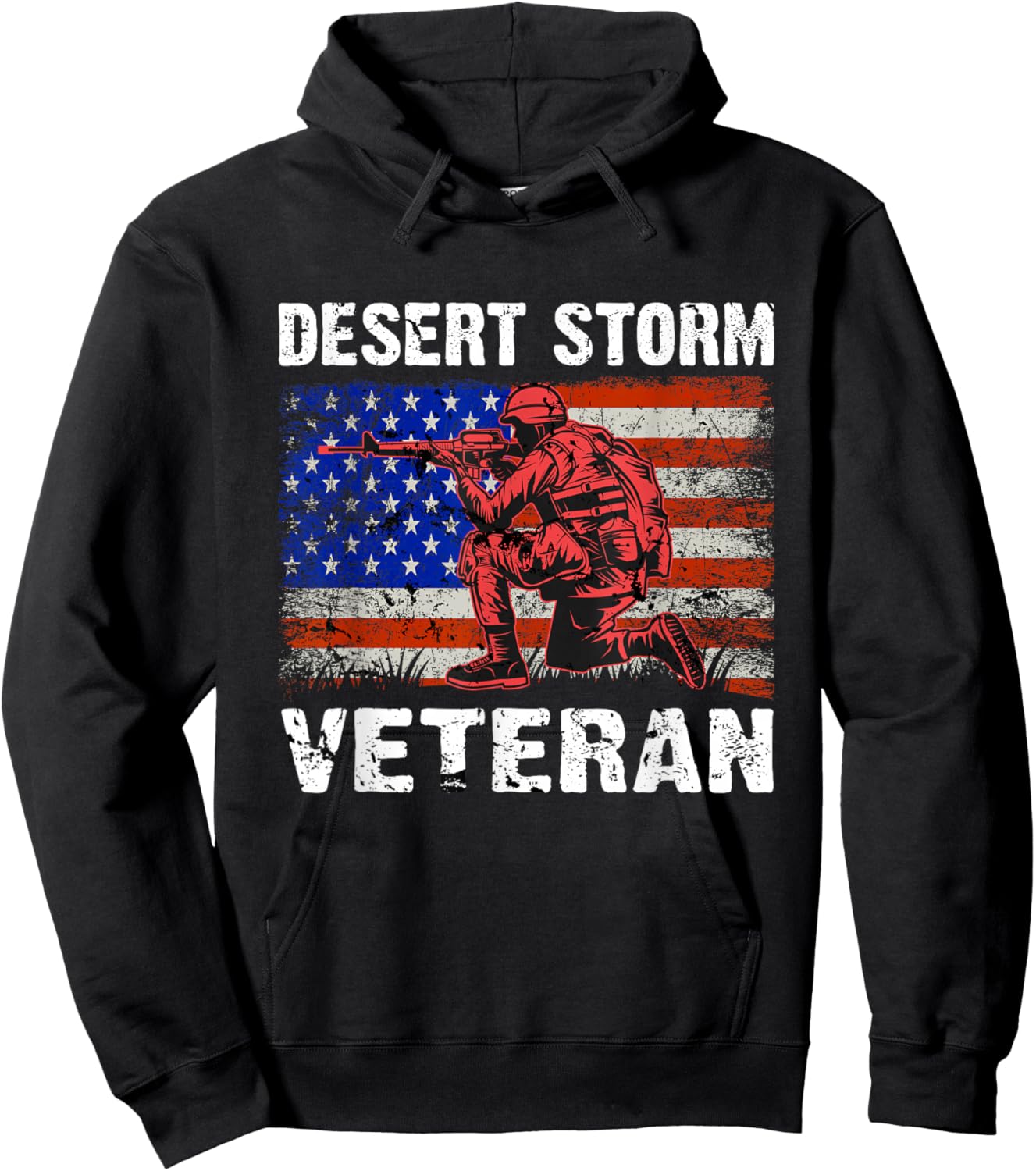 Operation Desert Storm Desert Shield Veteran Hoodie - Hoodie | Black