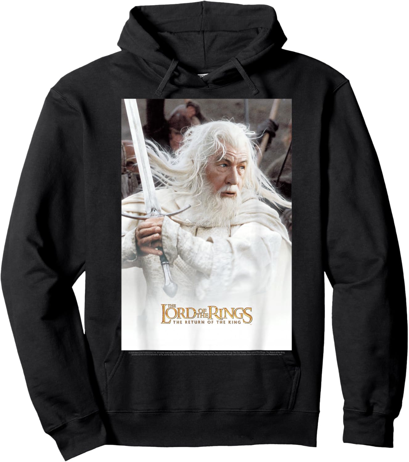 Lord Of The Rings The Return Of The King Gandalf Poster Hoodie - Hoodie | Black