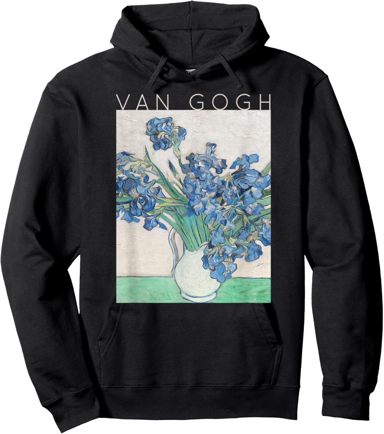 Van Gogh Irises Art Spring - Art for Artists Hoodie - Hoodie | Black