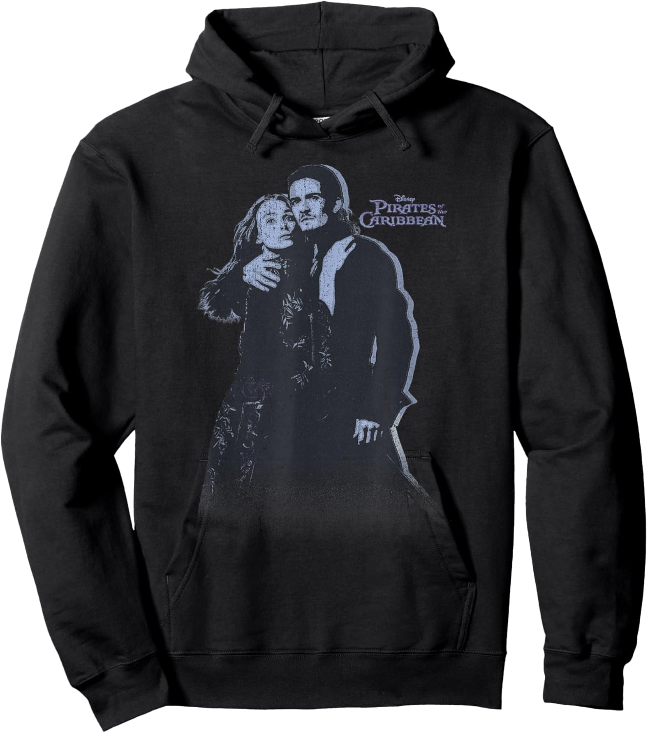 Disney Pirates of the Caribbean Will and Elizabeth Poster Hoodie - Hoodie | Black