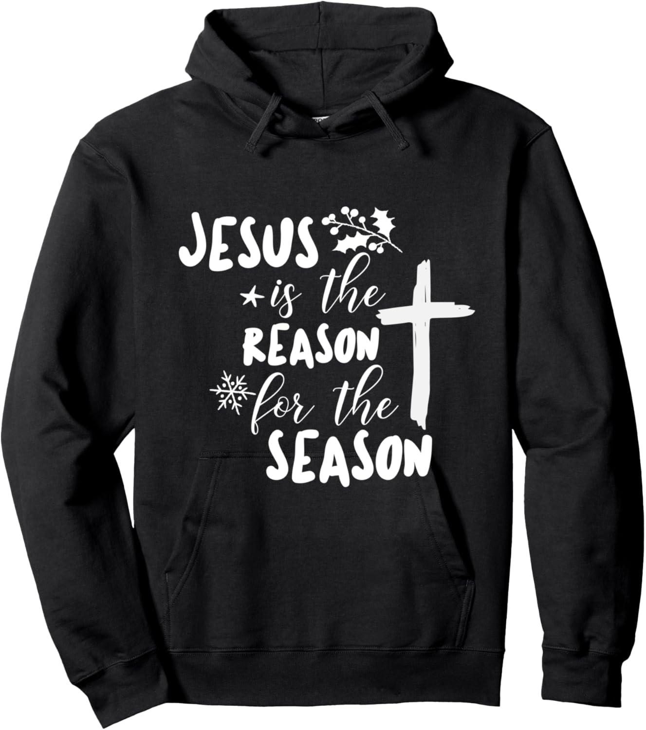 Jesus is The Reason For The Season, Christian Christmas Hoodie - Hoodie | Black