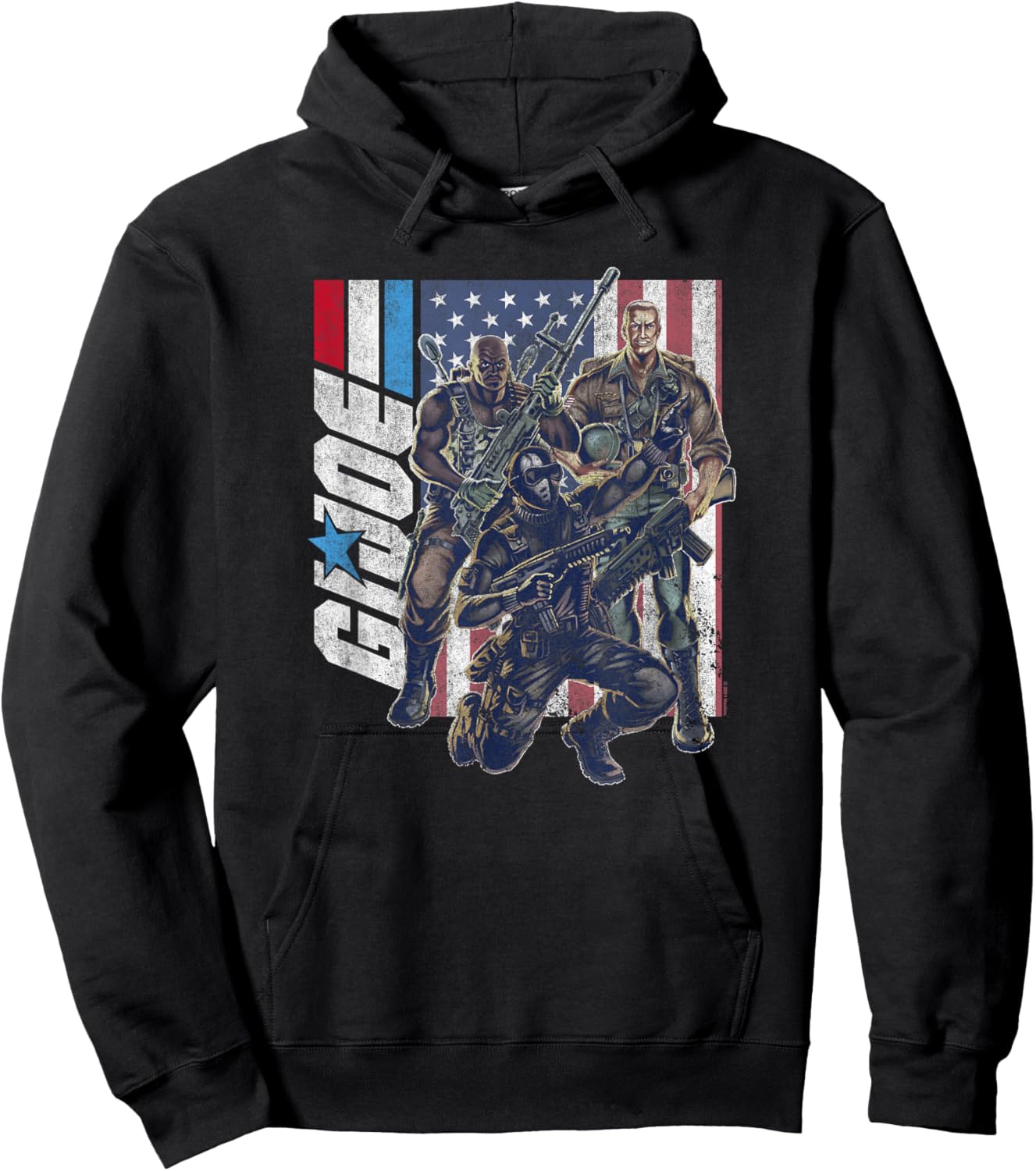 G.I. Joe Group Shot Fourth of July Trio of Patriots Hoodie - Hoodie | Black