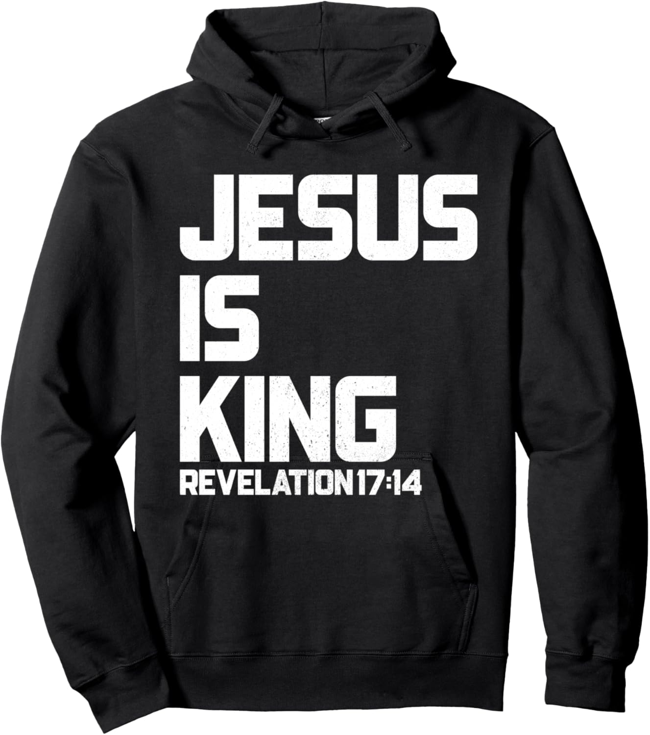 Jesus is King Revelation 17 14 Bible Verse & Women Hoodie - Hoodie | Black