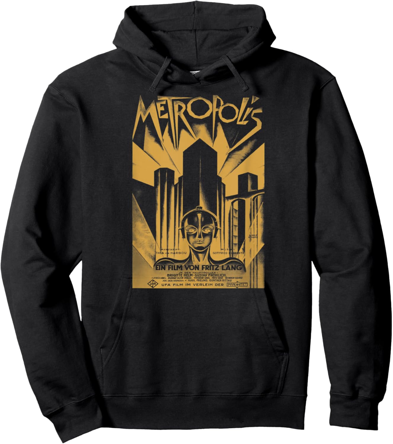 METROPOLIS (Halftone, high detail print) Hoodie - Hoodie | Black