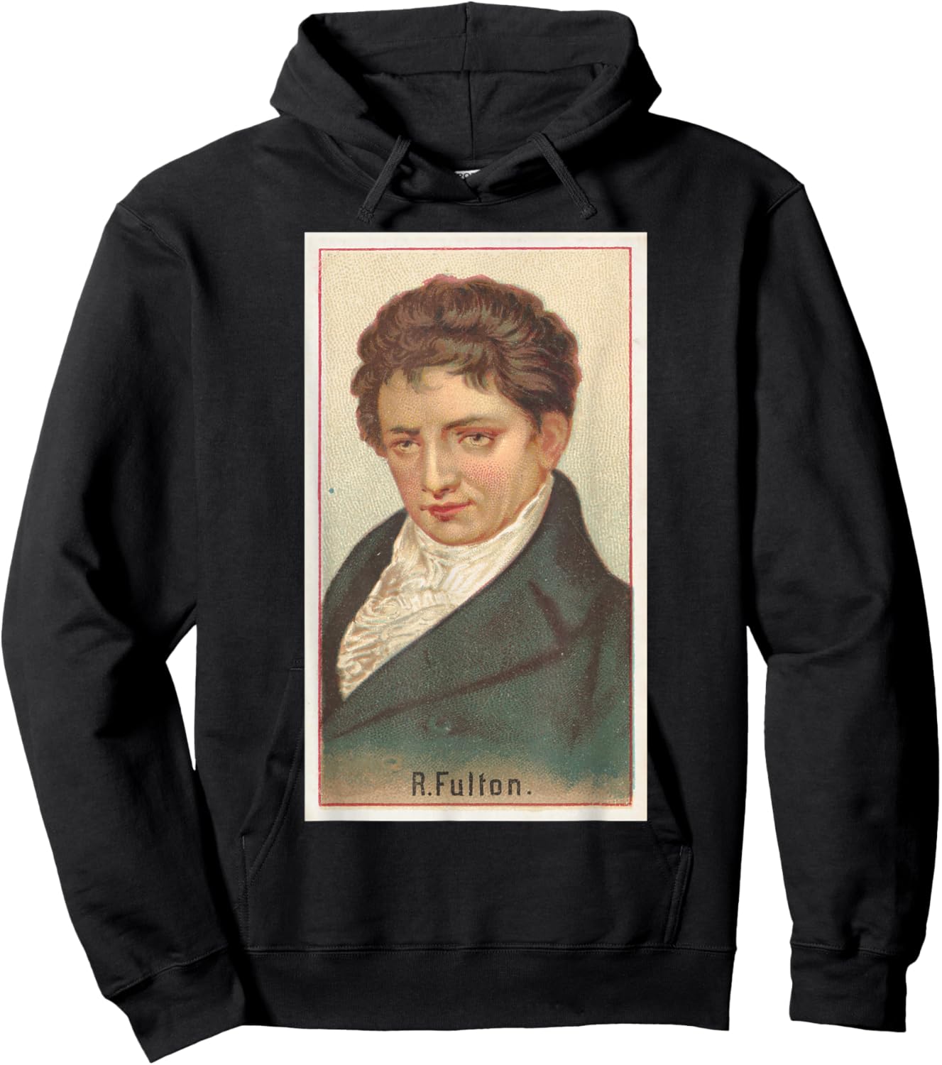 Robert Fulton Illustrative Portrait (1888) Hoodie - Hoodie | Black