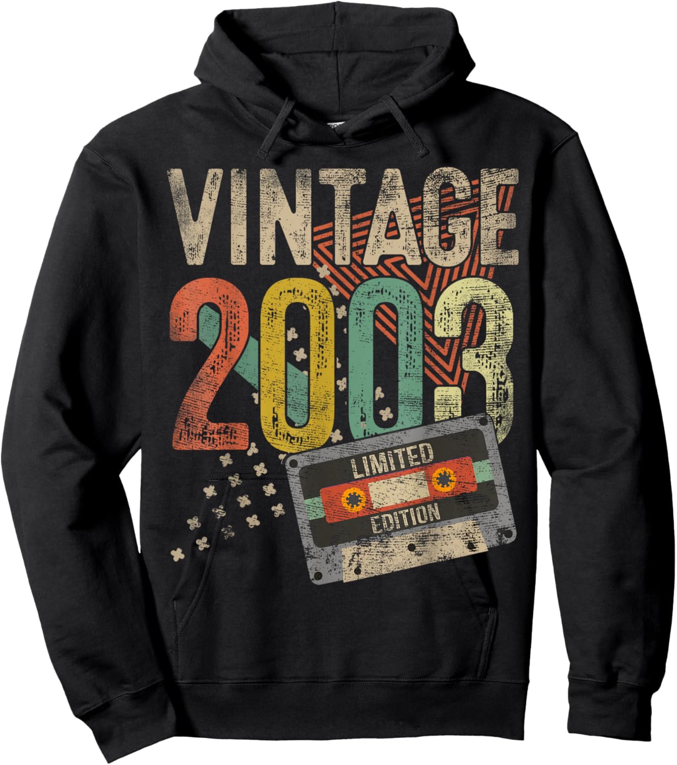 Vintage 2003 22nd Birthday Gifts Women 22 Year Old Hoodie - Hoodie | Black