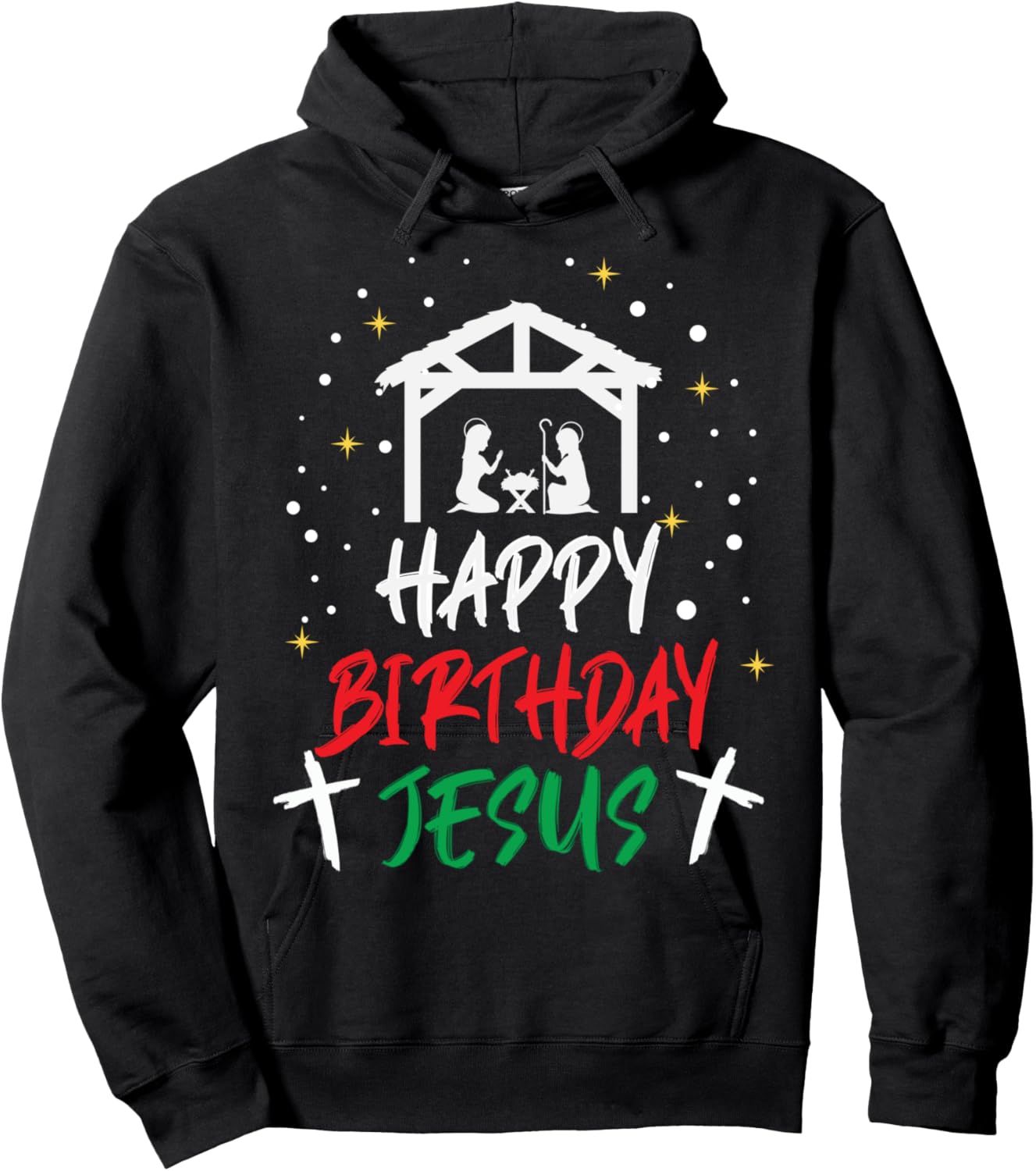 Happy Birthday Jesus Hoodie - Hoodie | Black