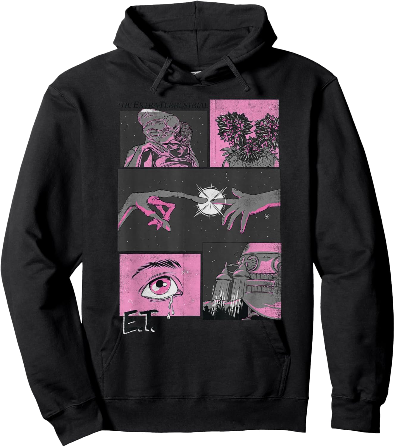 E.T. The Extra-Terrestrial Comic Strip Poster Hoodie - Hoodie | Black