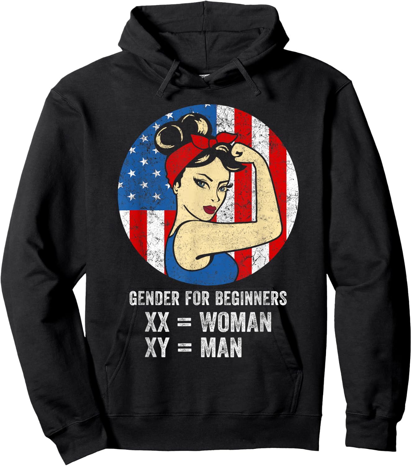 Gender for Beginners XX Woman XY Man Hoodie - Hoodie | Black
