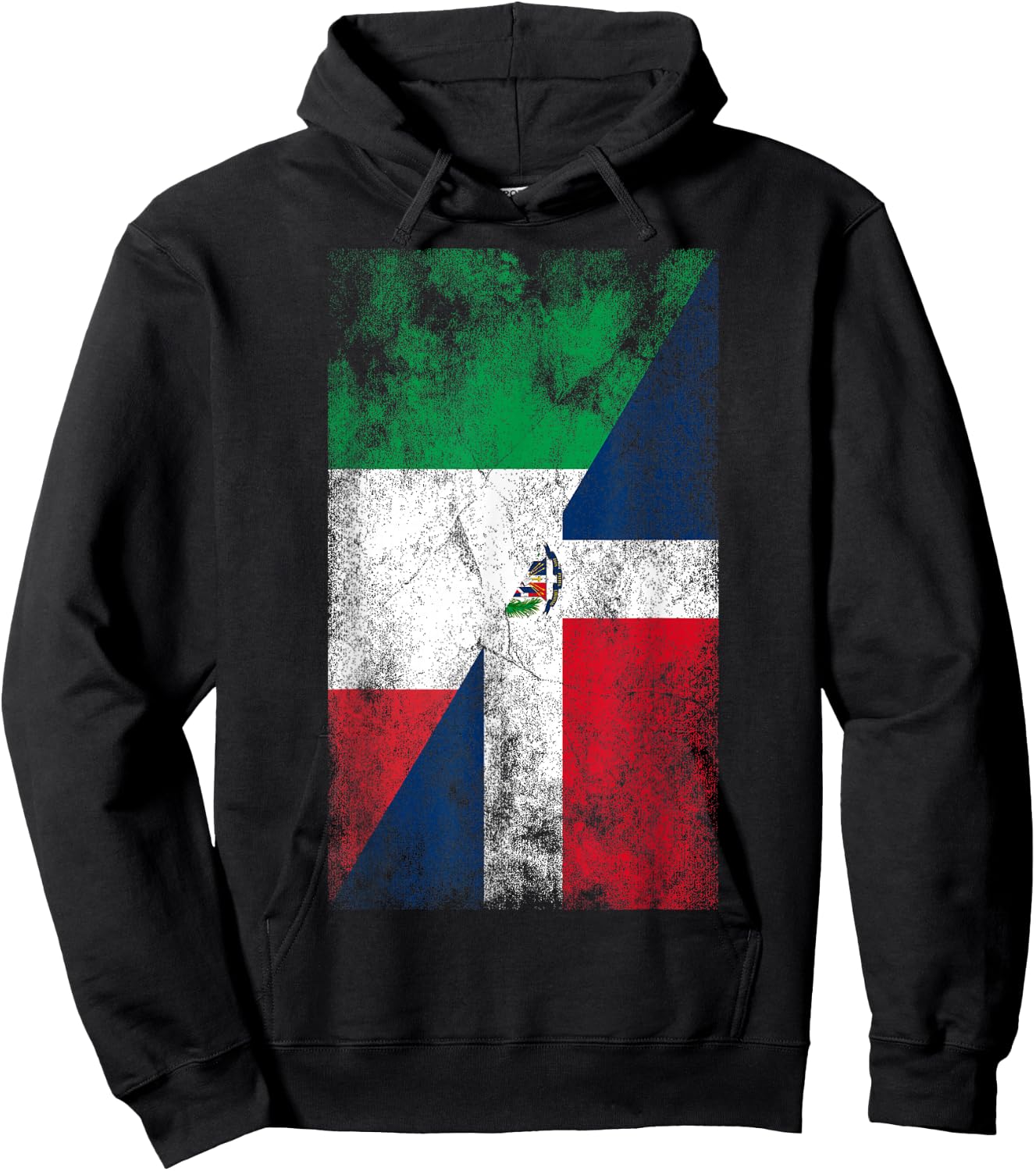 Italy & Dominican Republic Flags - Italian Dominican Hoodie - Hoodie | Black