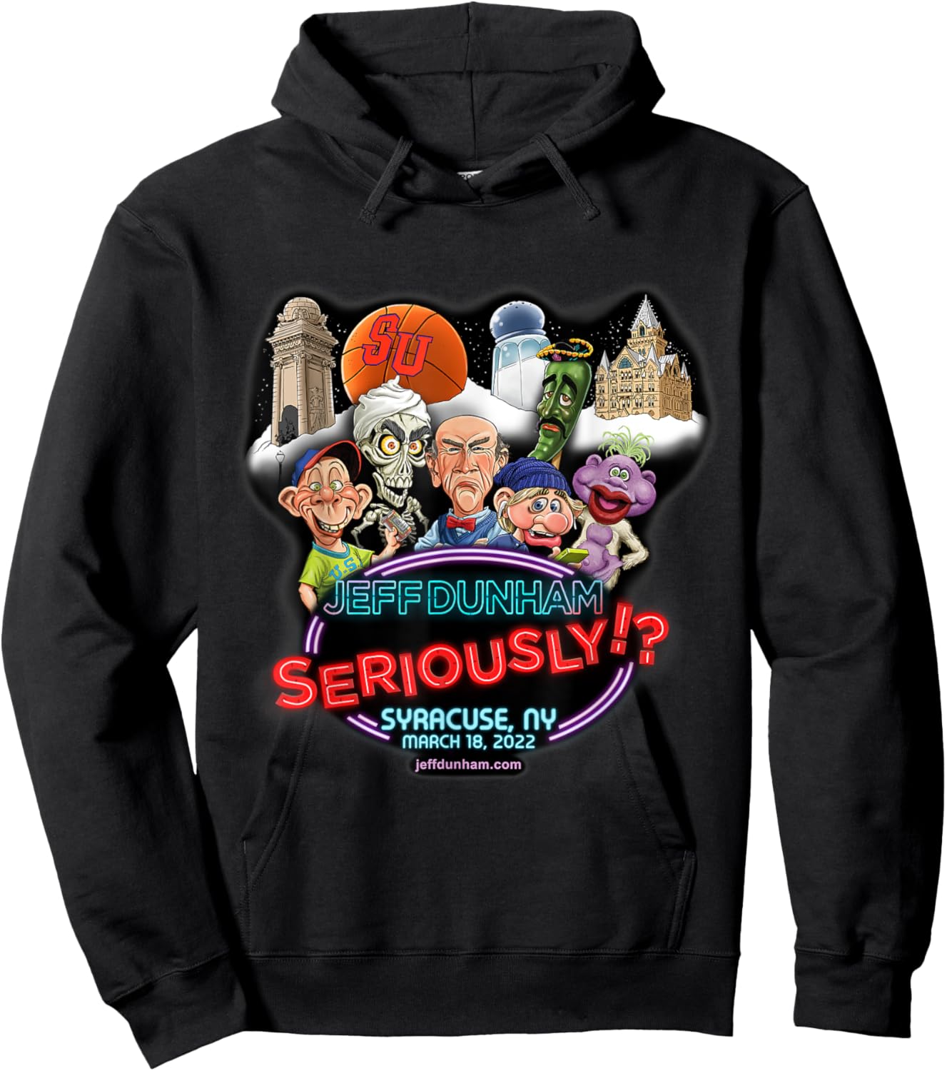 Jeff Dunham Syracuse, NY Hoodie - Hoodie | Black