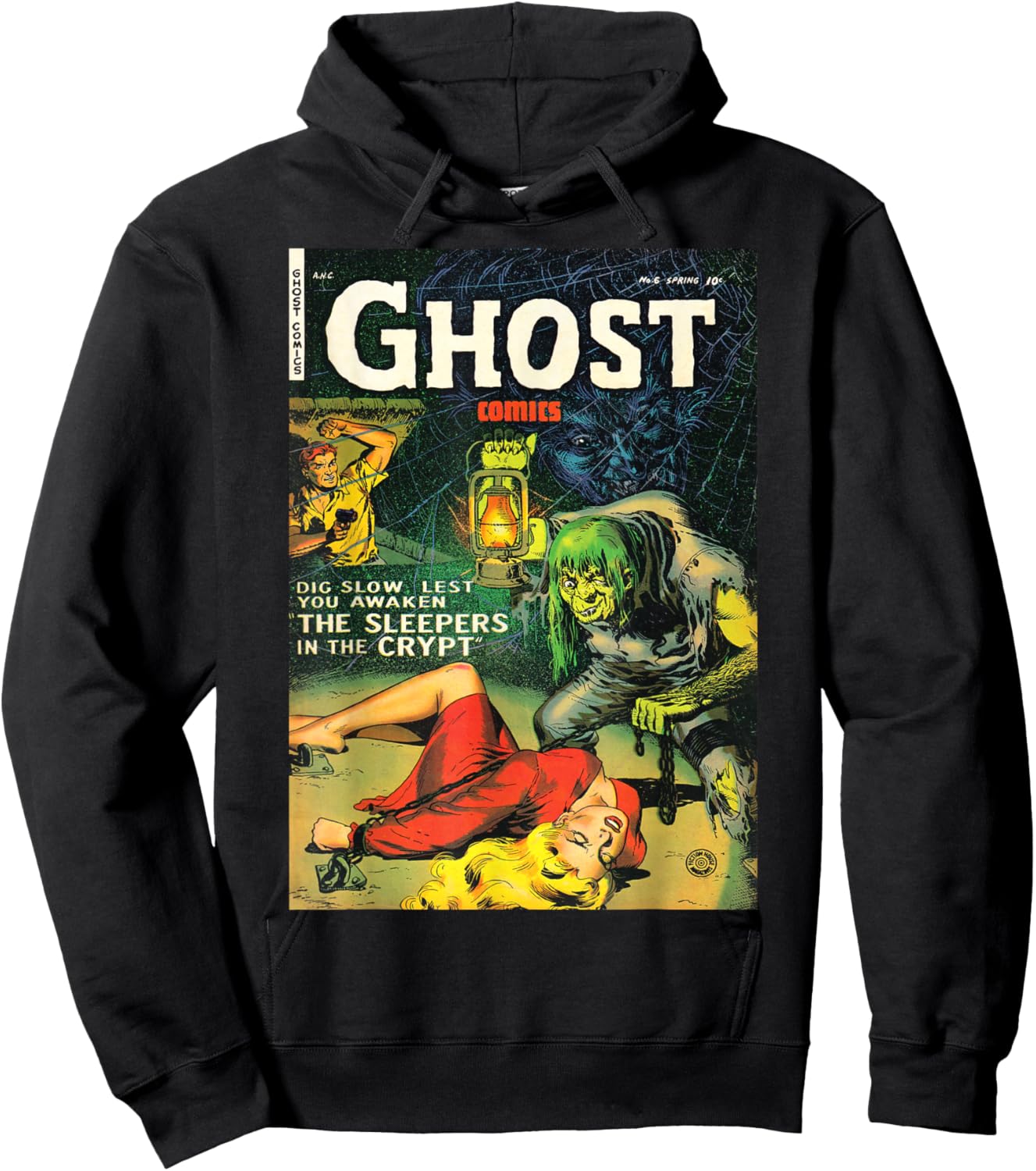 Halloween Horror Vintage Monster Comic Book Retro Scary Hoodie - Hoodie | Black