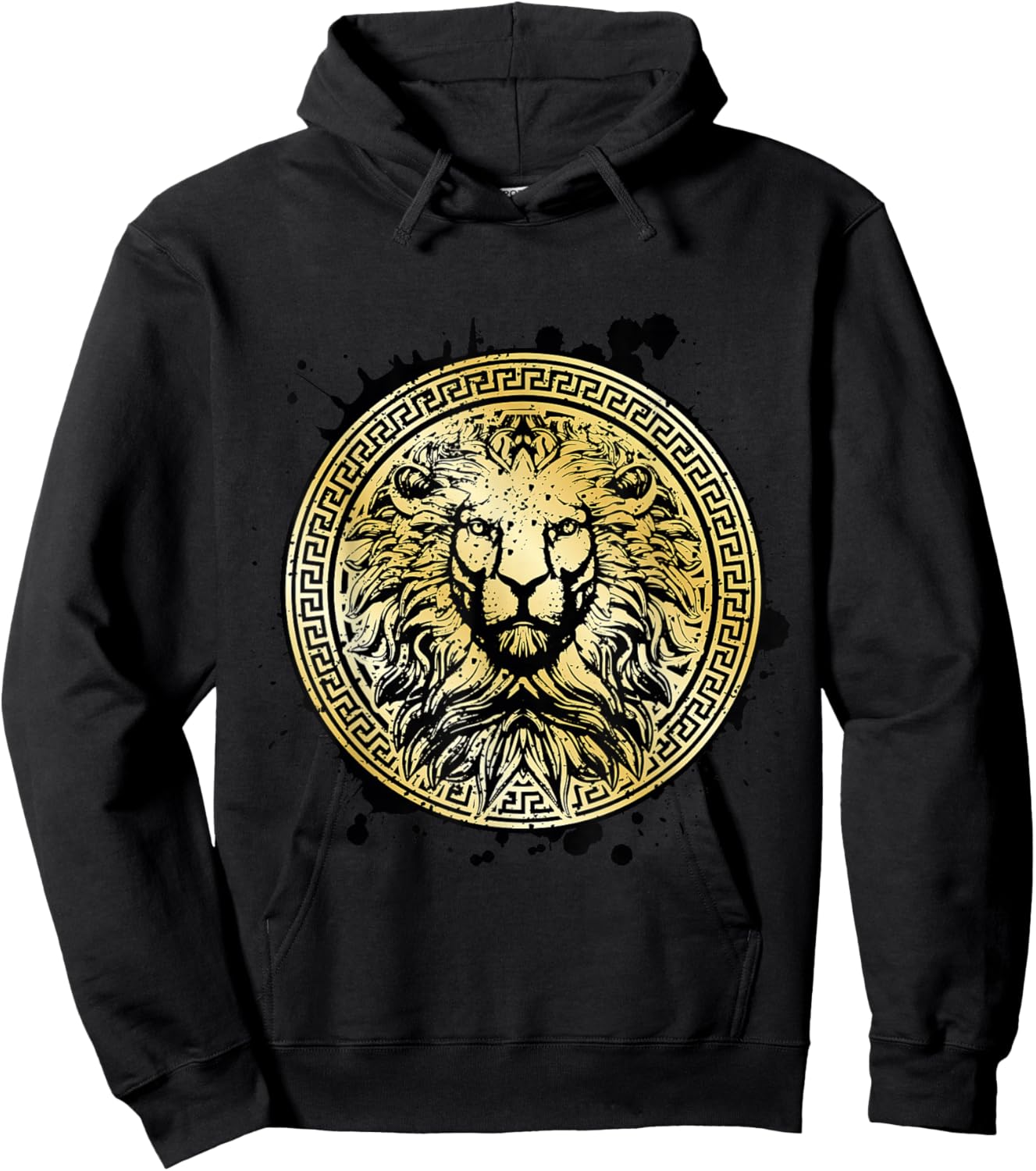 Lion Mythology Gold Beast Workout Motivation Gym Fitness Hoodie - Hoodie | Black