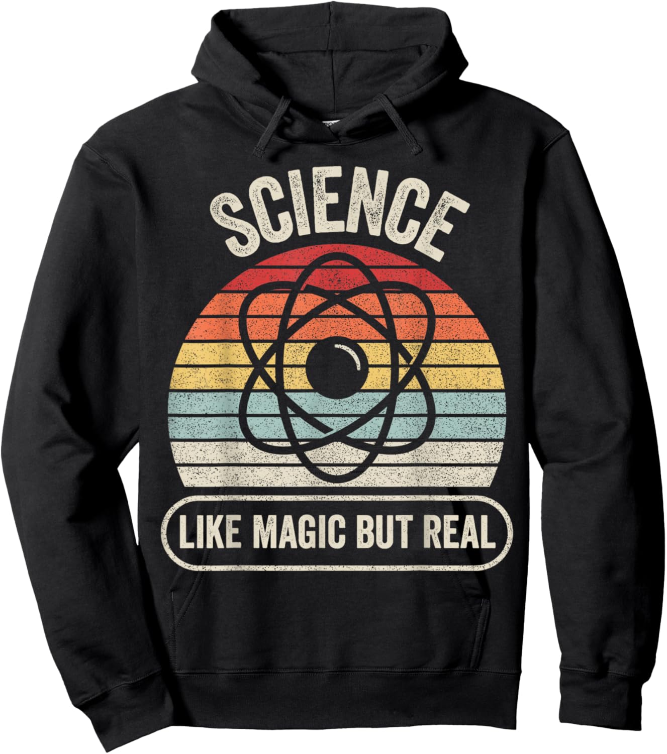 Retro Vintage Science Like Magic But Real Small Hoodie - Hoodie | Black