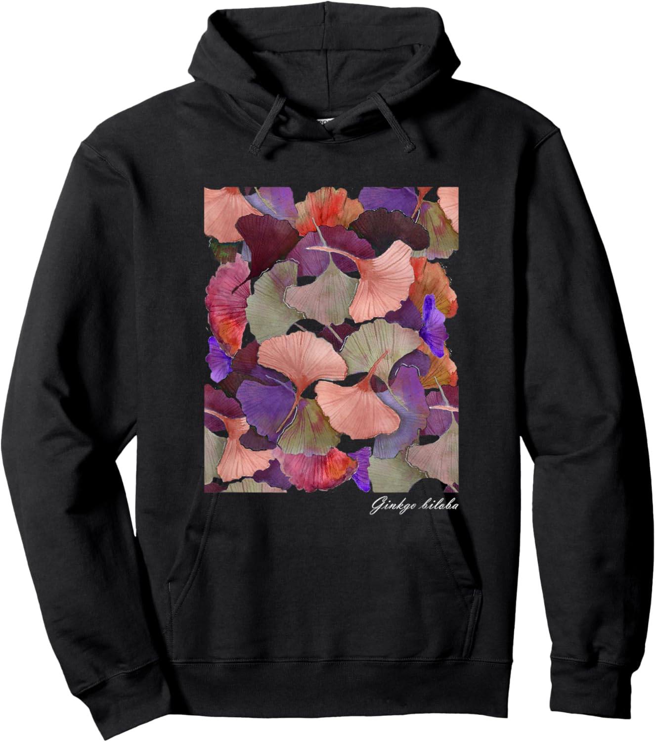 Ginkgo biloba festival leaves Hoodie - Hoodie | Black