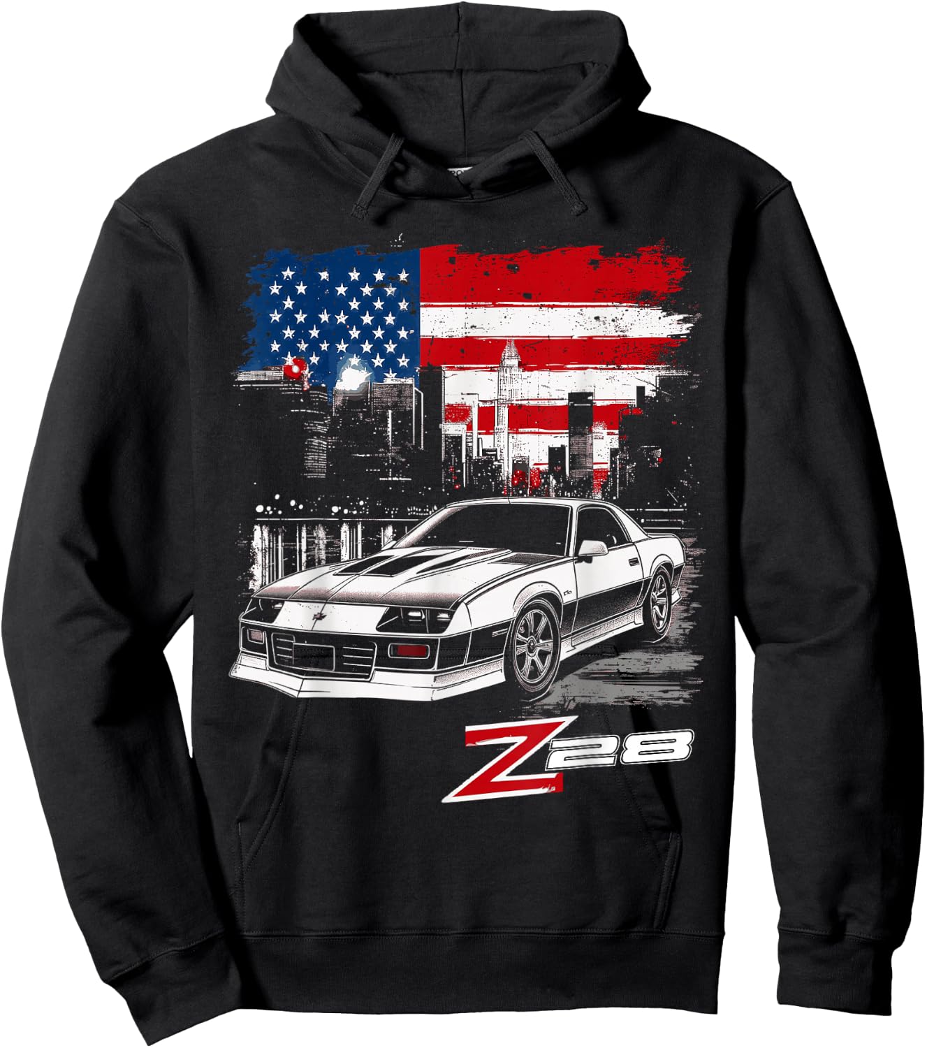 1980's IROC, IROC-Z Muscle Car American Muscle Retro Z28 Hoodie - Hoodie | Black