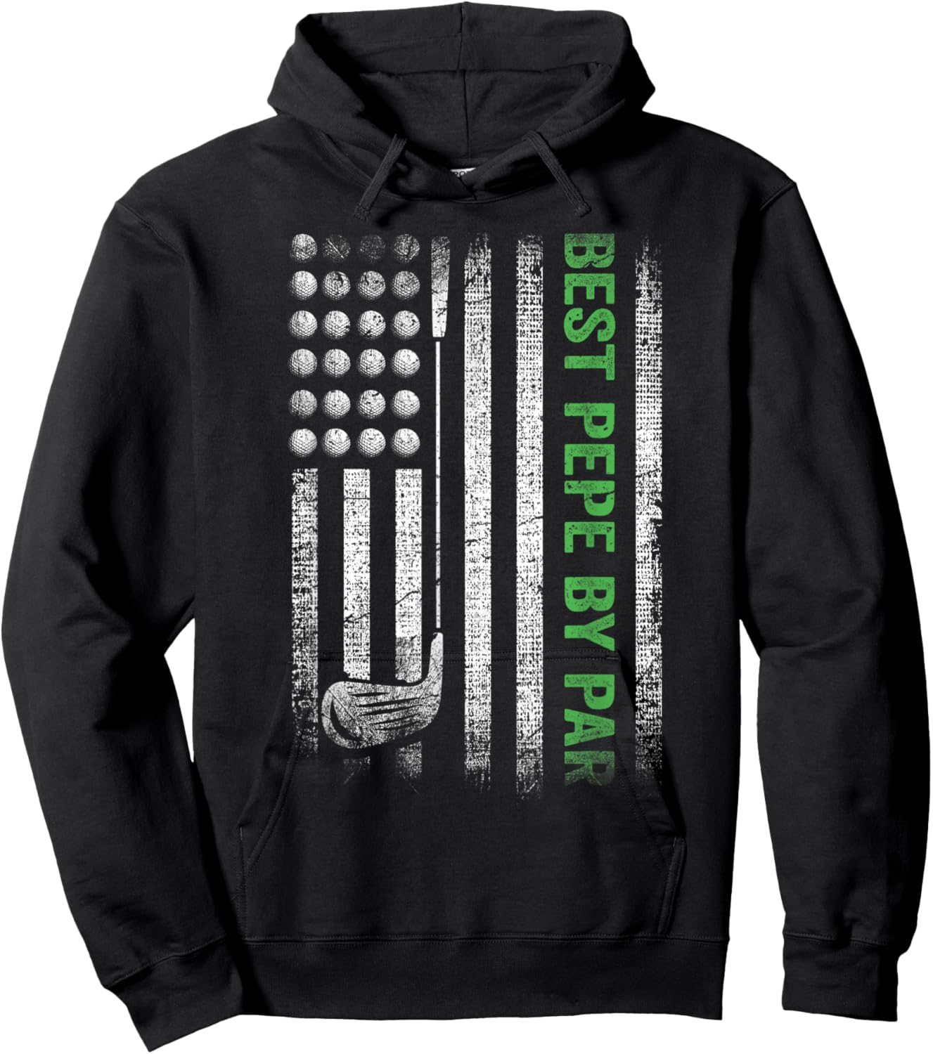 Funny Best Pepe By Par Father's Day Golf Hoodie - Hoodie | Black
