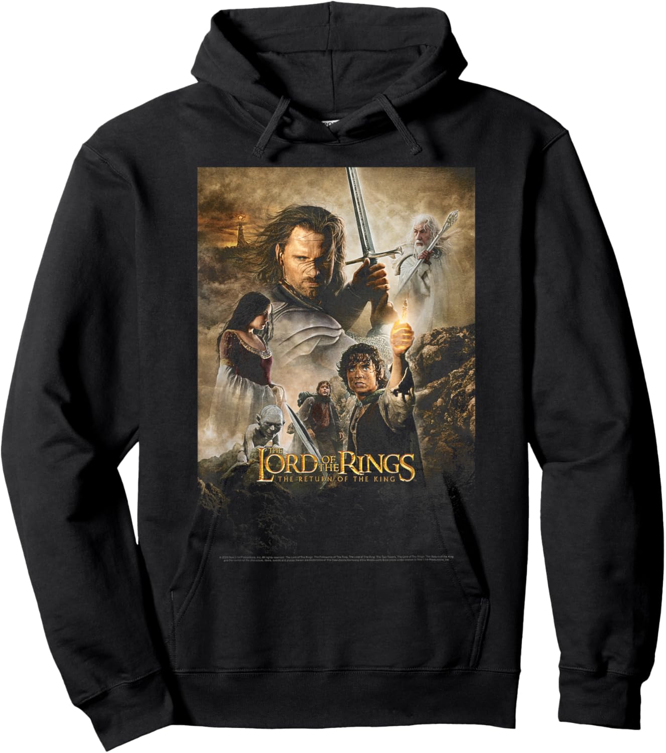 Lord Of The Rings Return Of The King Group Poster Hoodie - Hoodie | Black
