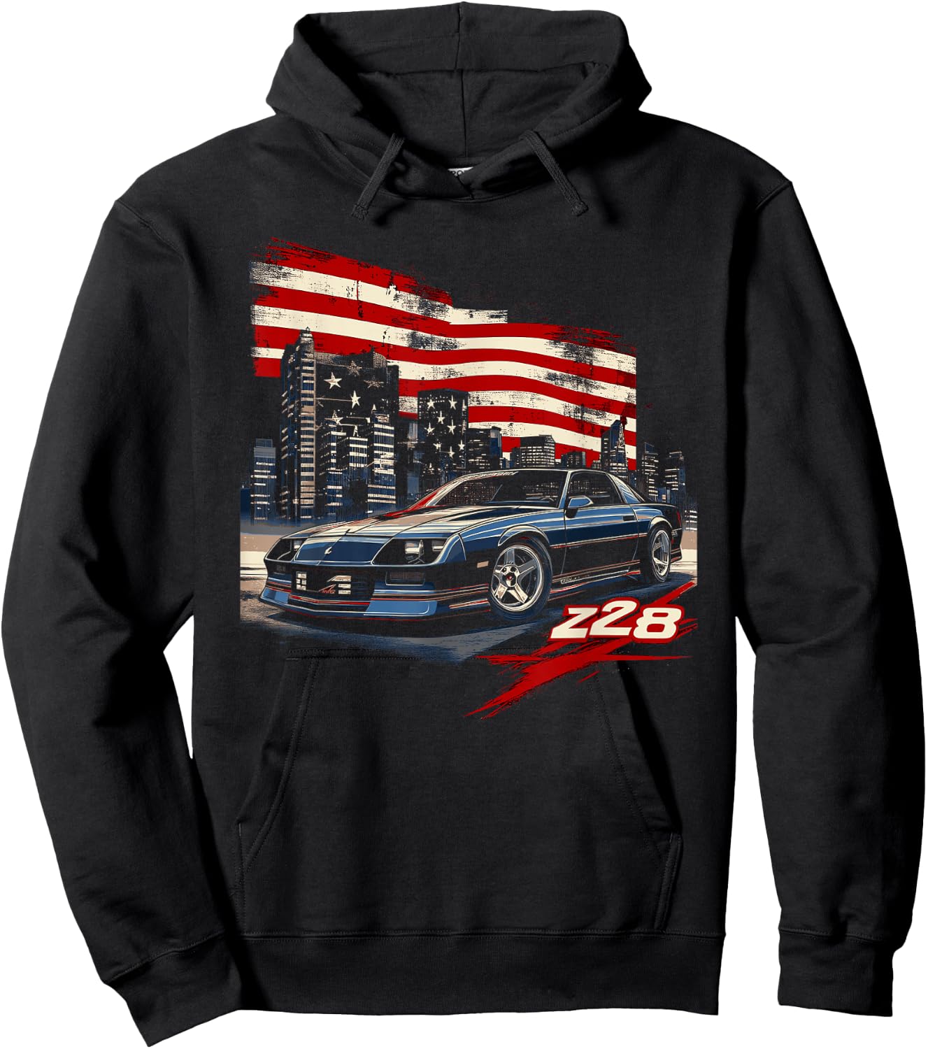 1980's IROC, IROC-Z Muscle Car American Muscle Retro Z28 Hoodie - Hoodie | Black