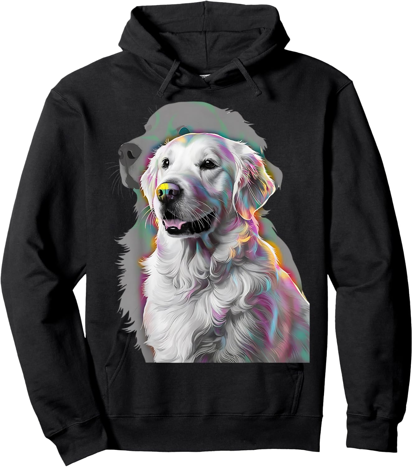 Cute Golden Retriever Gifts Christmas Women Men Kids Funny Hoodie - Hoodie | Black