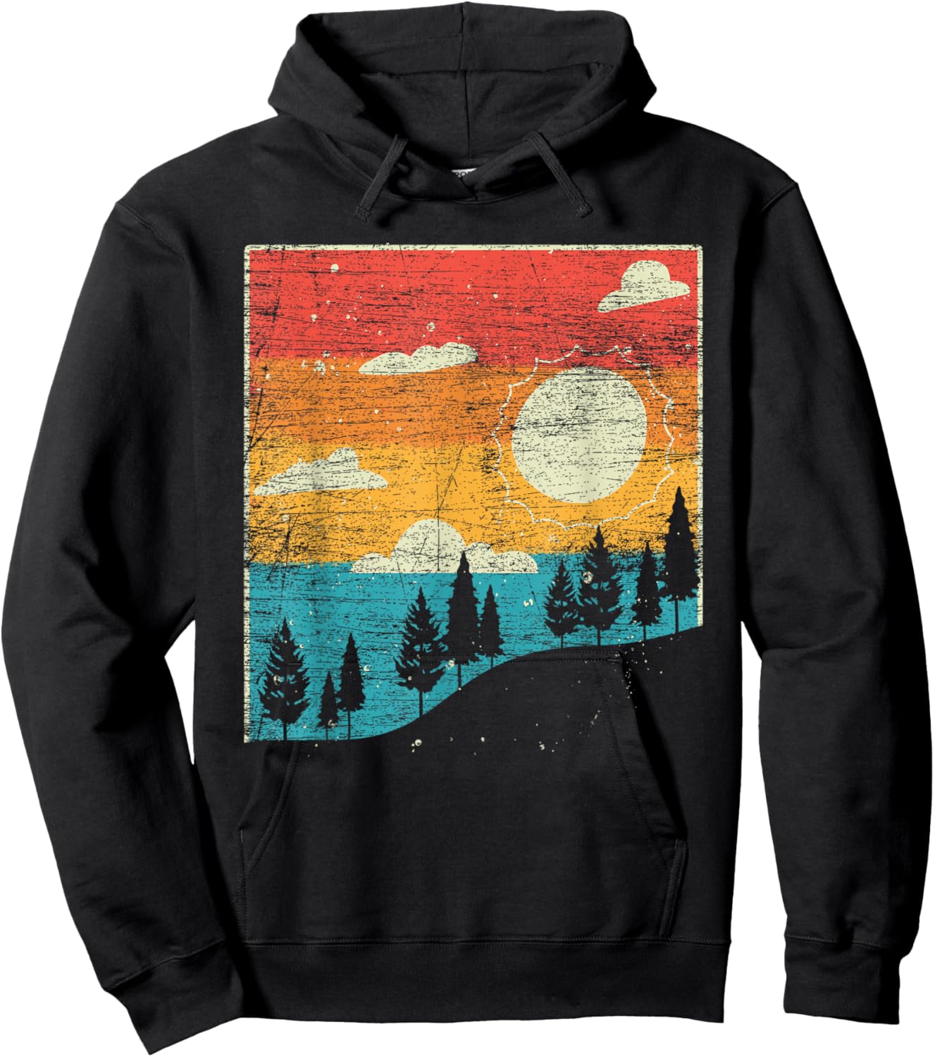 Retro Nature Hoodie - Hoodie | Black