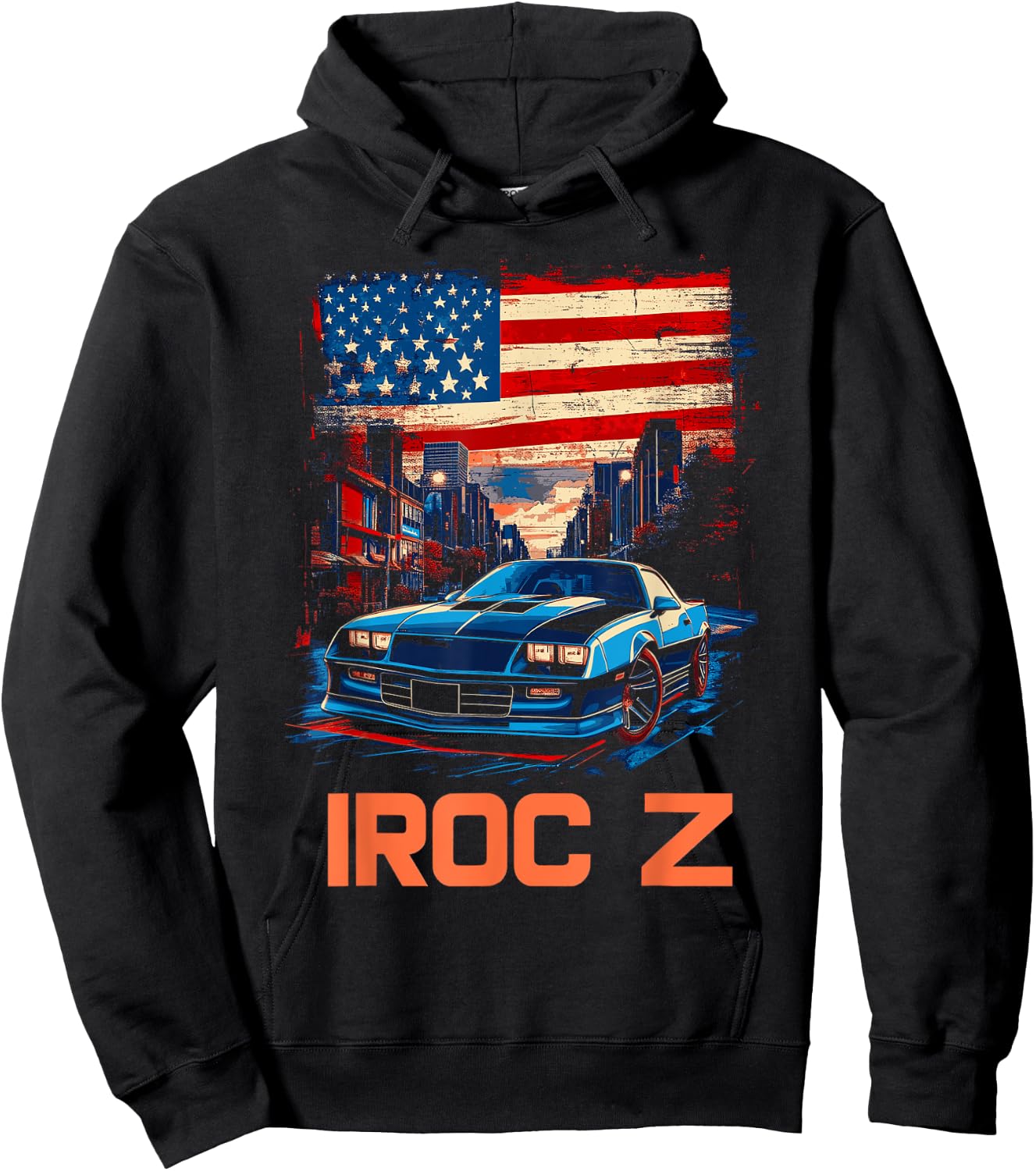 1980's IROC, IROC-Z Muscle Car American Muscle Retro classic Hoodie - Hoodie | Black
