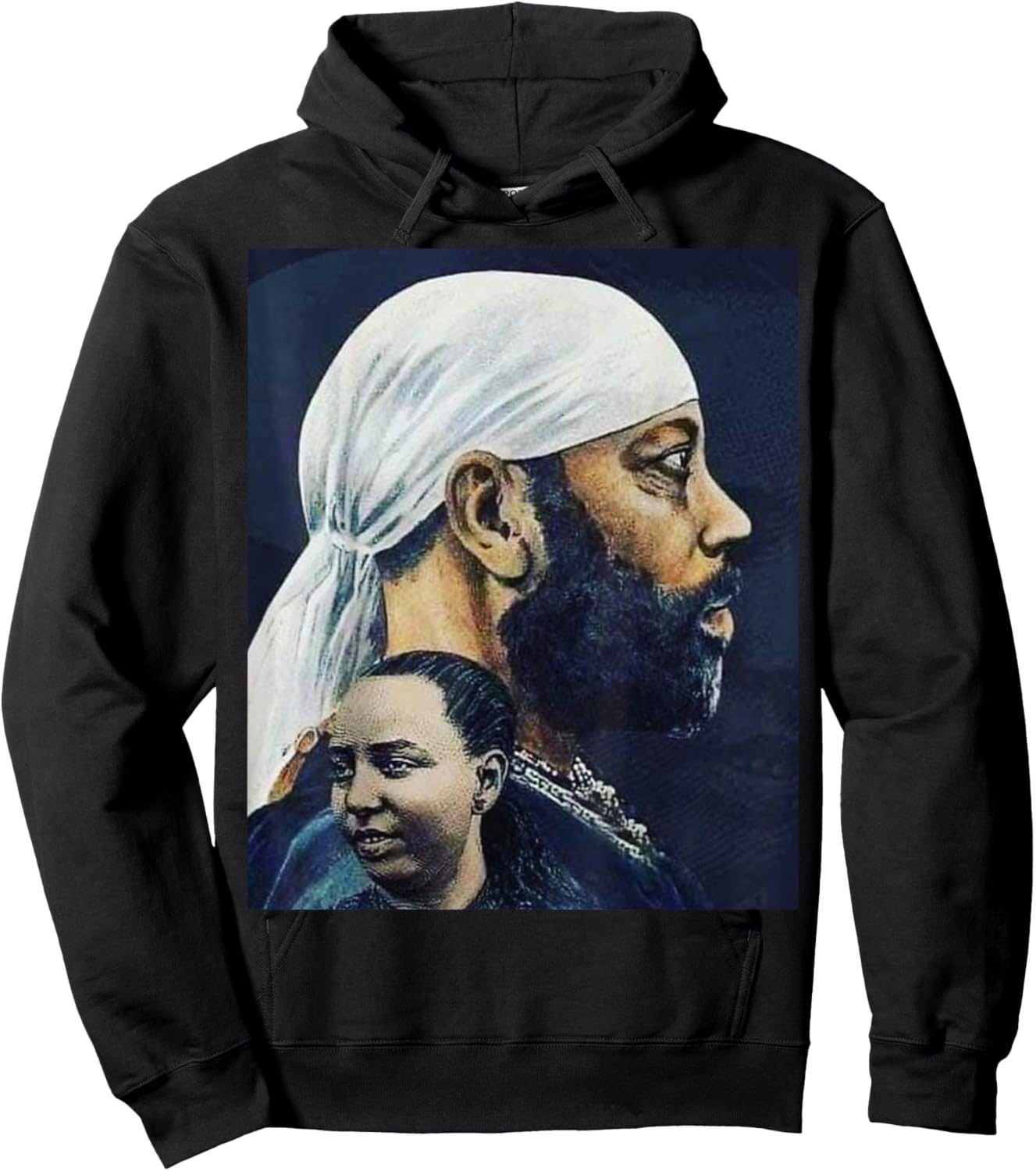 Ethiopia, king Minilik Classic Hoodie - Hoodie | Black