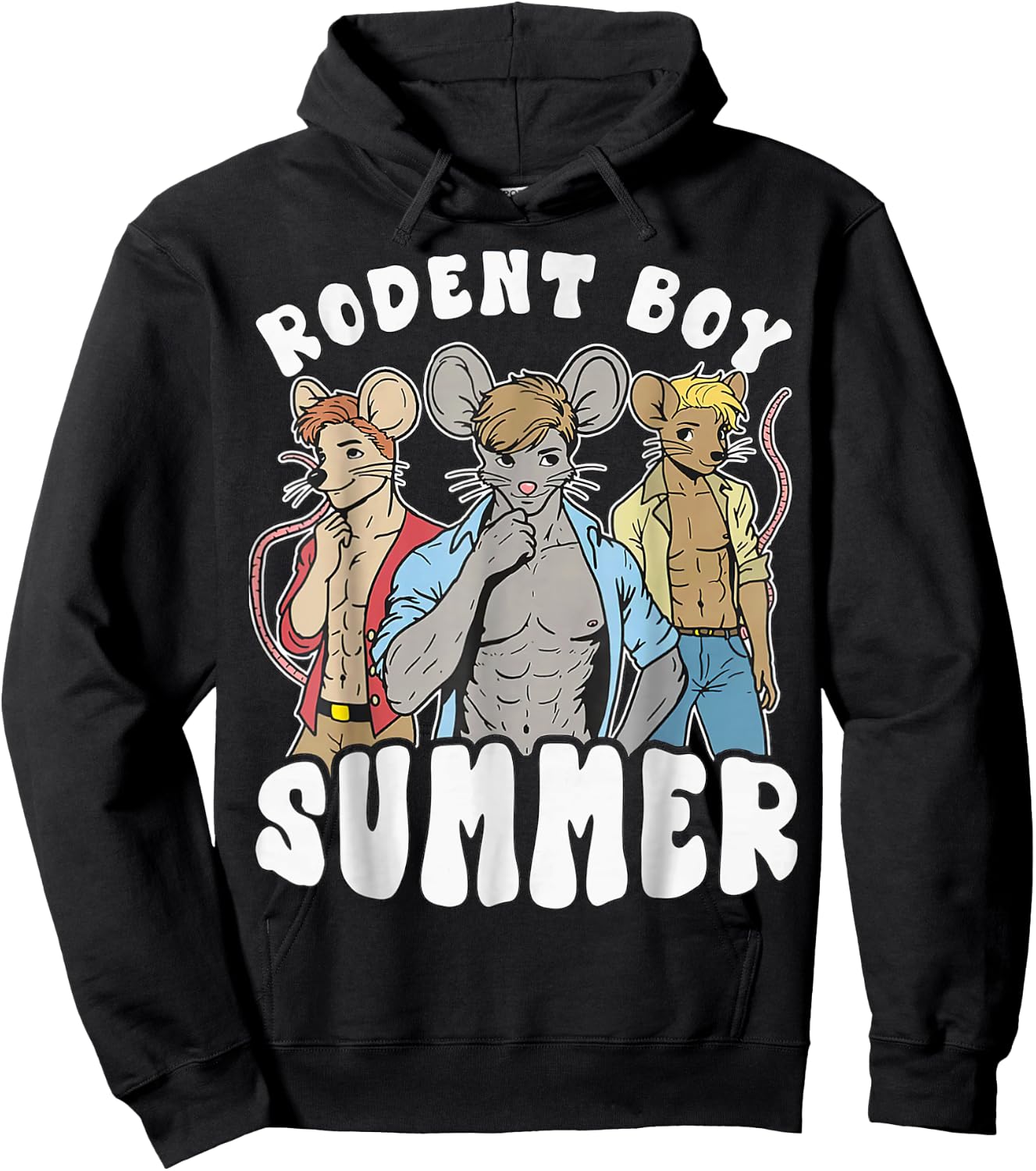 funny Rat Lover Quote Rodent Boy Summer Cool Vacation Rat Hoodie - Hoodie | Black