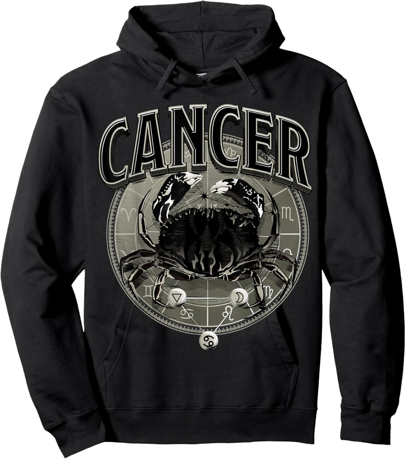 Cancer Accessory Men Zodiac Sign Cancer Hoodie - Hoodie | Black