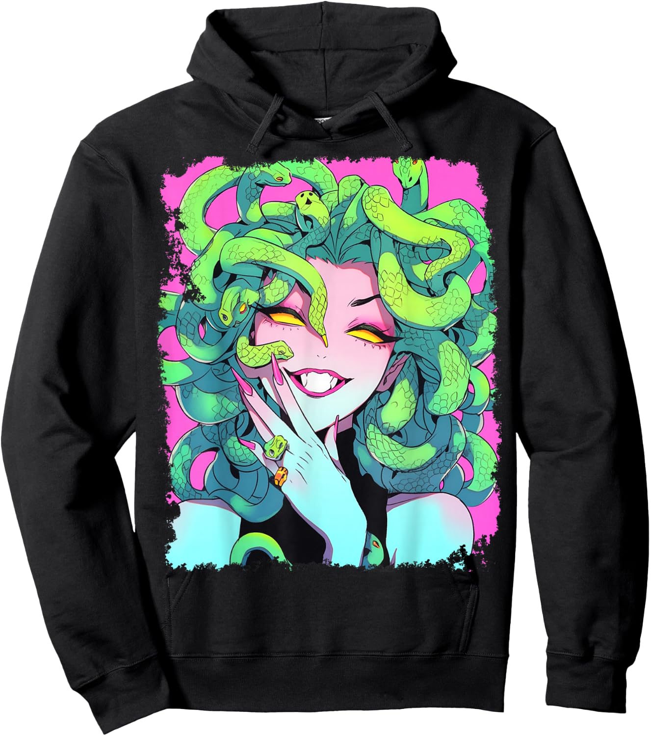 Medusa Crazy Girl Hoodie - Hoodie | Black