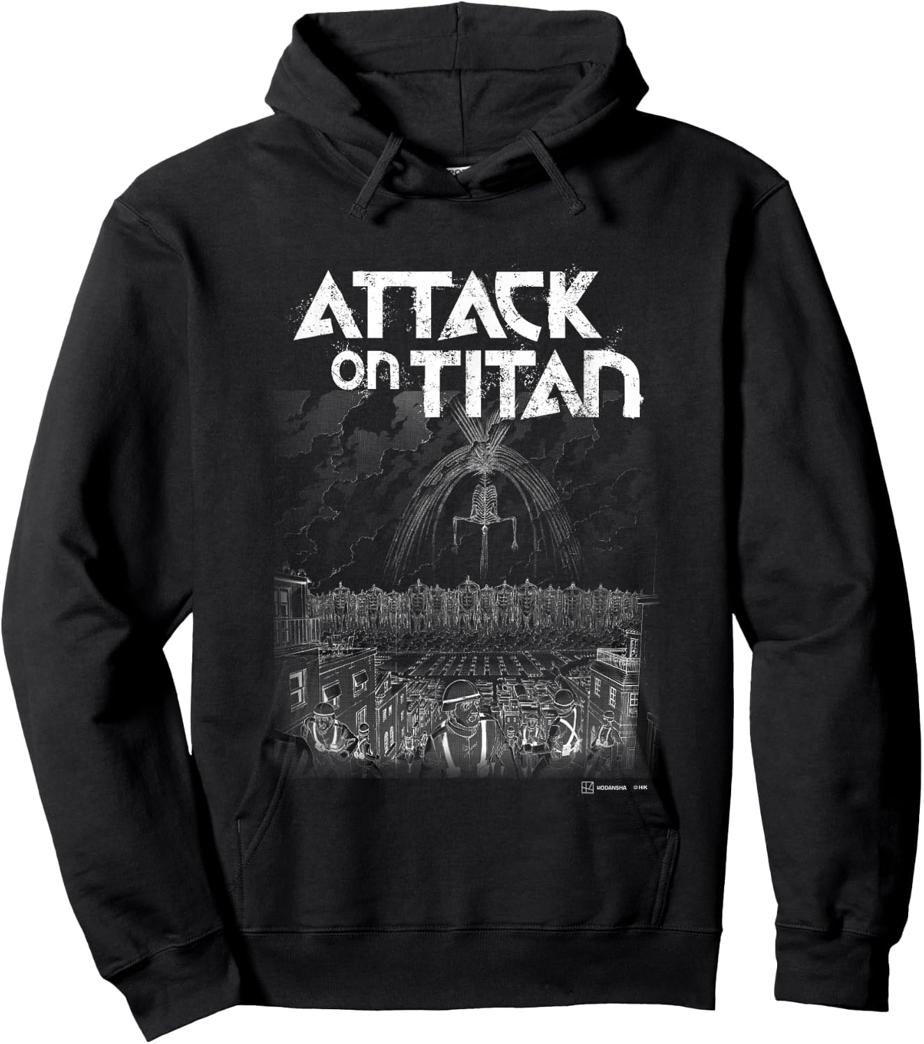 Attack on Titan The Rumbling Big Epic Battle Manga Poster Hoodie - Hoodie | Black