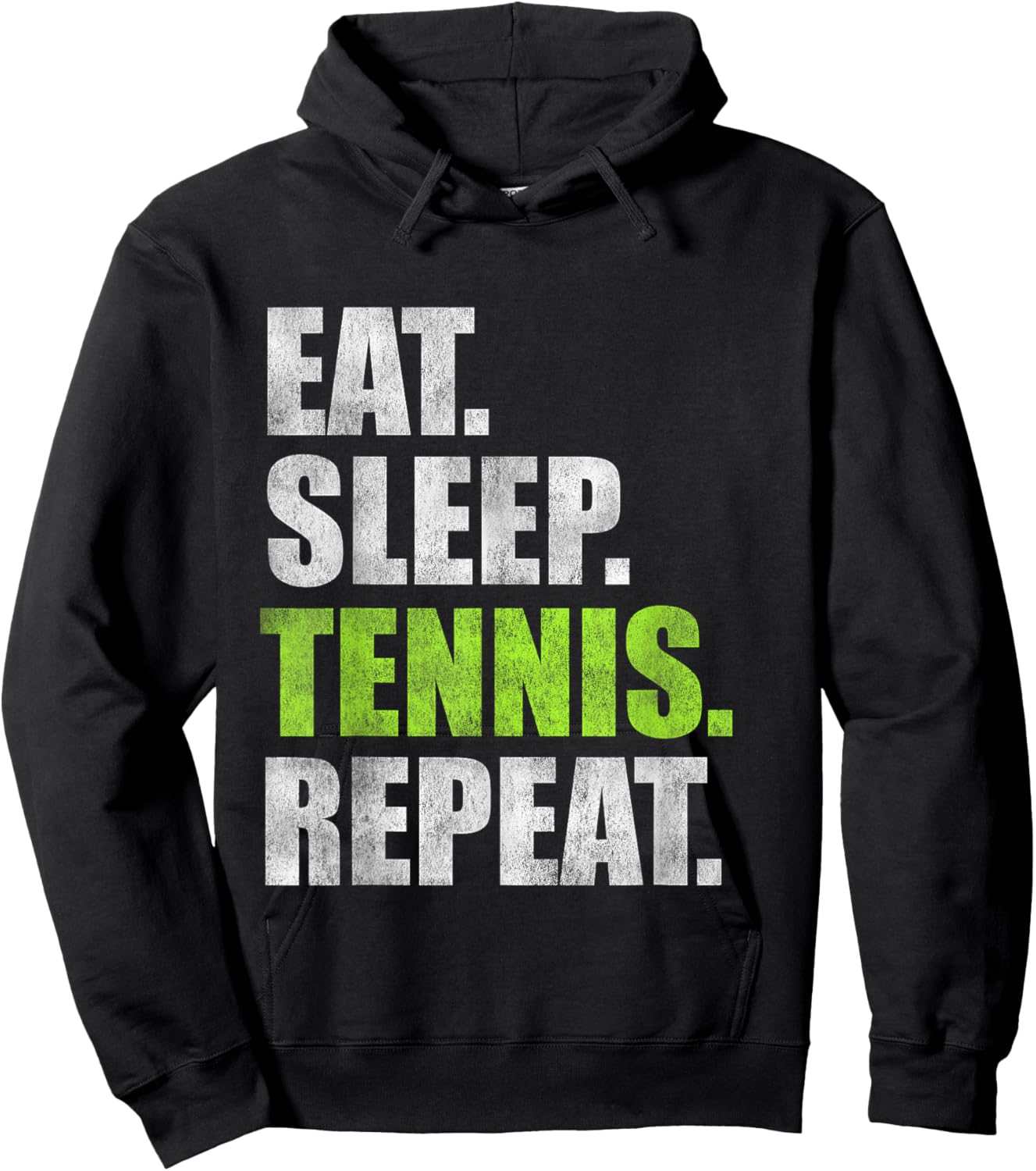 Eat Sleep Tennis Repeat Hoodie - Hoodie | Black