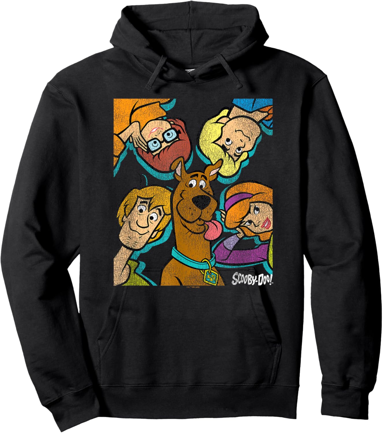 Scooby Doo Gang Close Up Poster Hoodie - Hoodie | Black