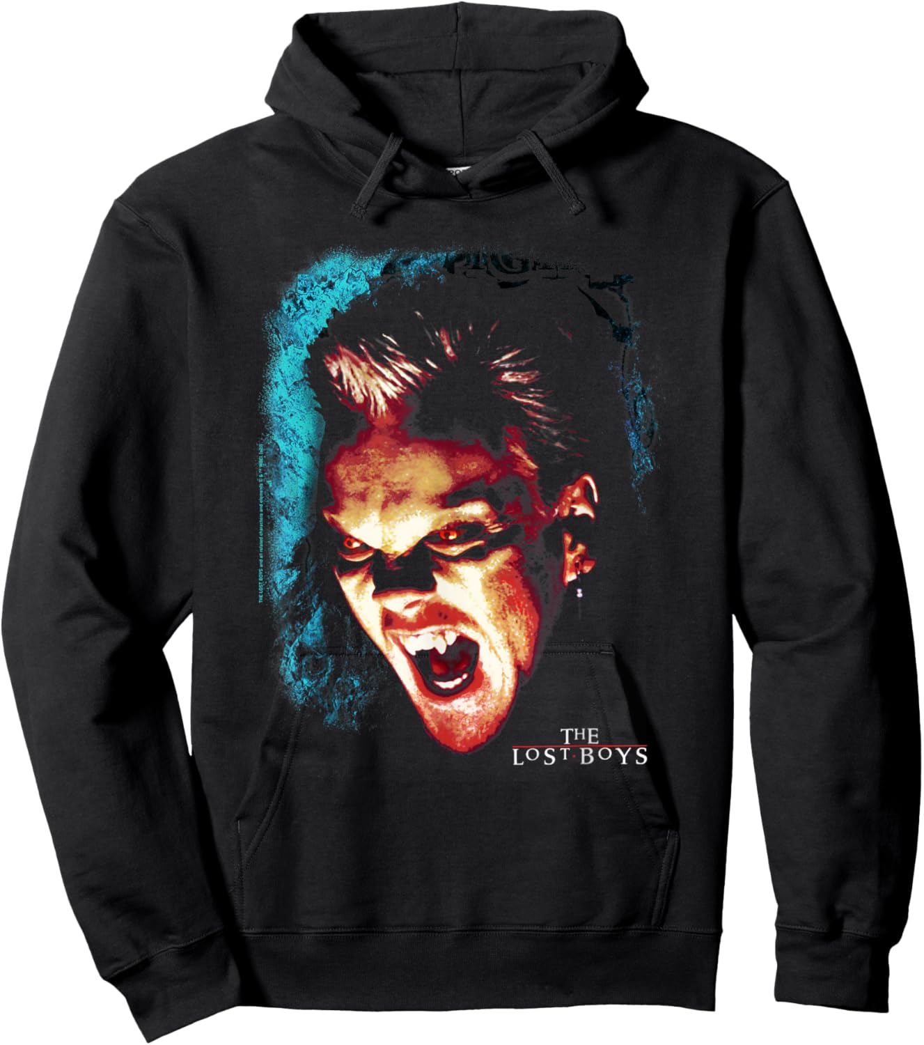Lost Boys David Big Face Snarl Transparent Hoodie - Hoodie | Black