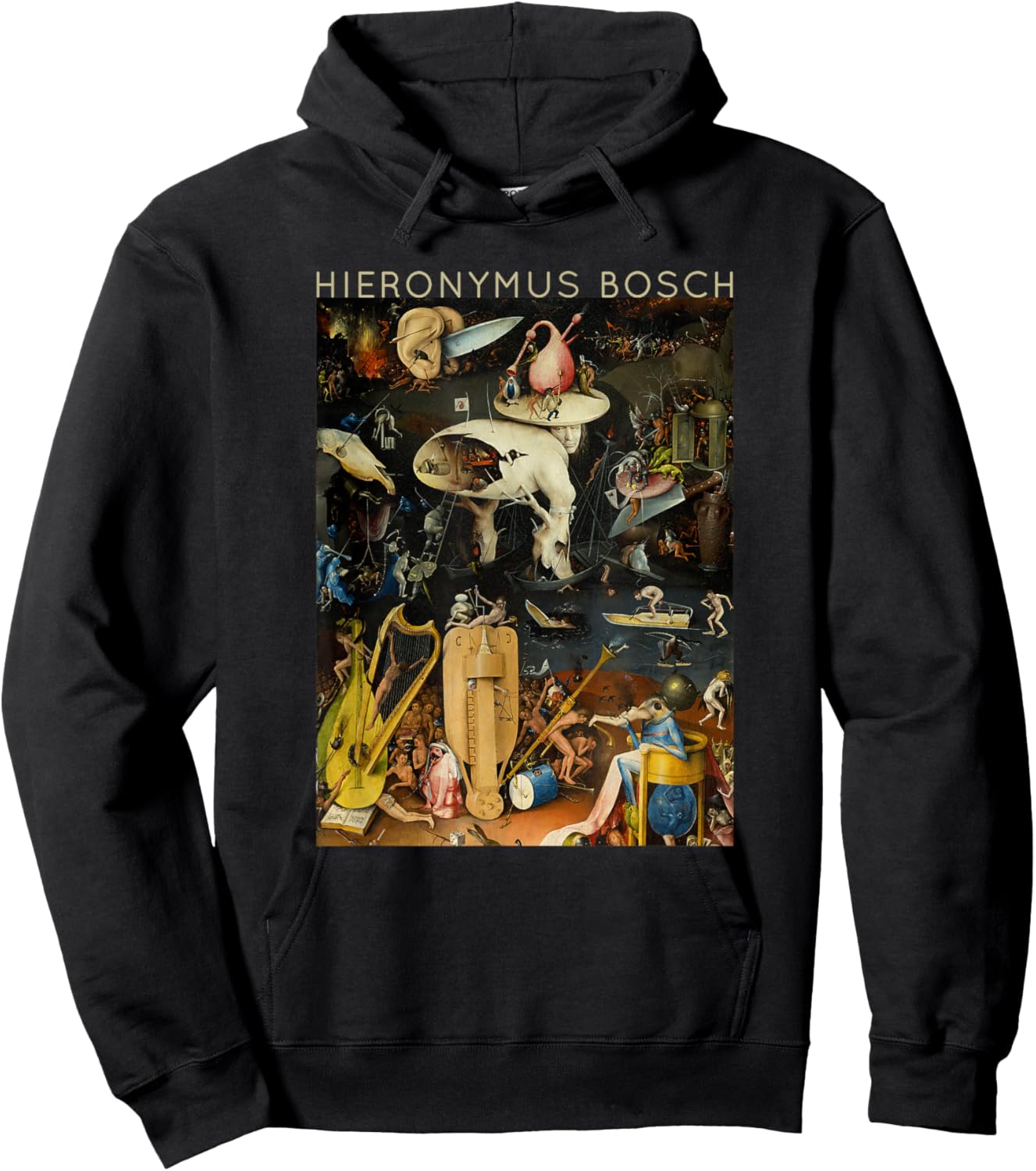 Hieronymus Bosch The Garden of Earthly Delights for Artists Hoodie - Hoodie | Black