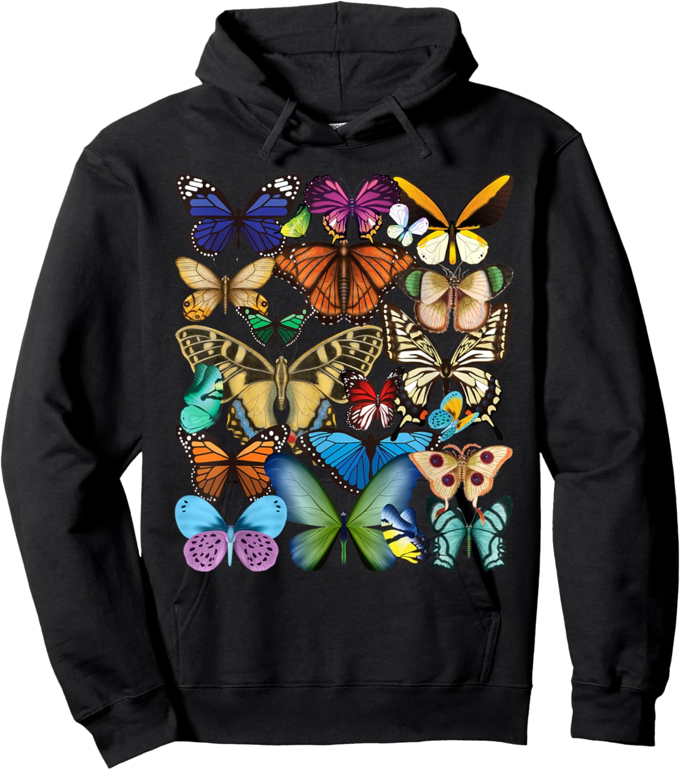 Butterfly Collection - Monarch Butterfly Lover Butterflies Hoodie - Hoodie | Black